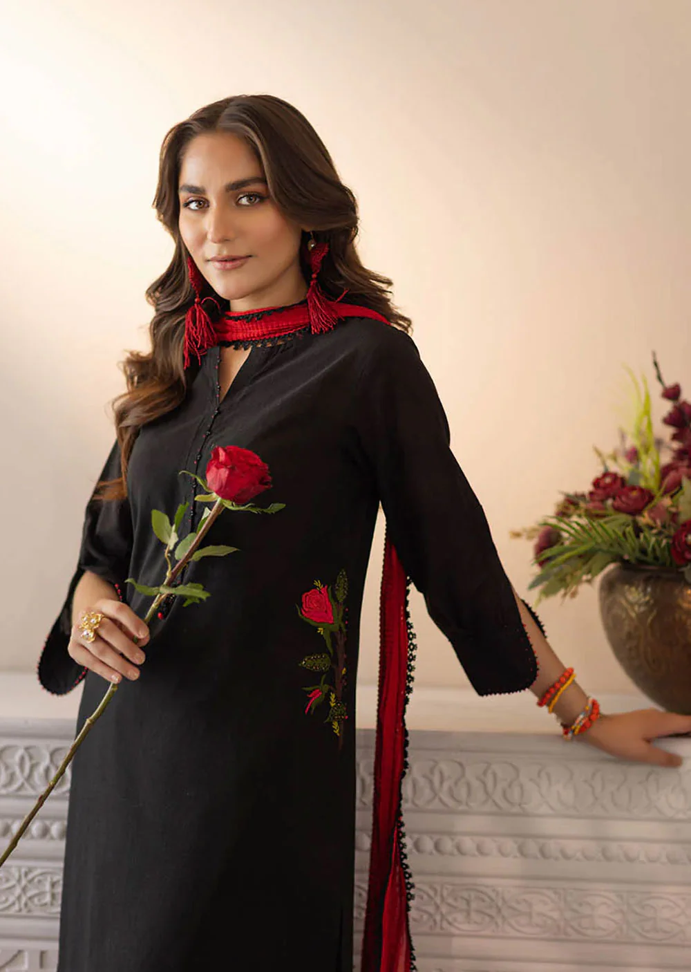 F-147- Black - Readymade - Basics by Khuda Ameer Creations 2024 - Image 5