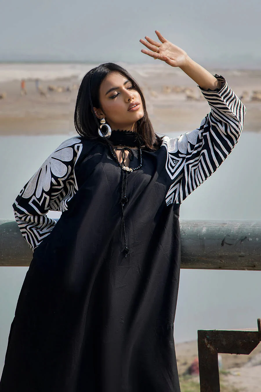 F-167 - Black - Readymade - Khuda Ameer Outfit - Image 8