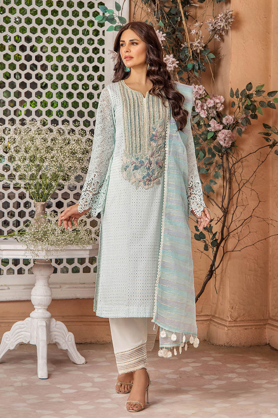 F-174 - Readyade Cotton Chiken Khuda Ameer Outfit