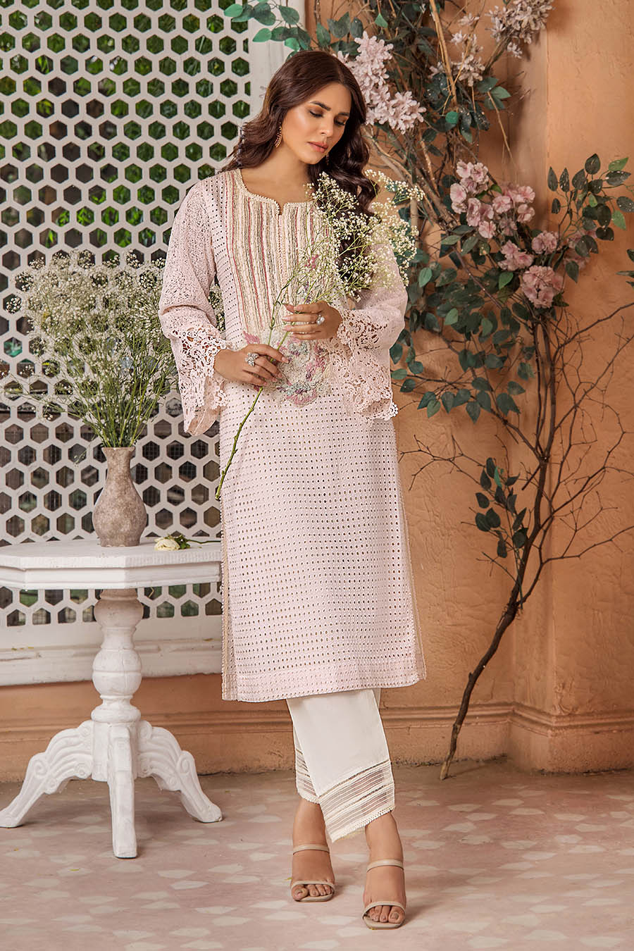 F-174 - Readyade Cotton Chiken Khuda Ameer Outfit - Image 4