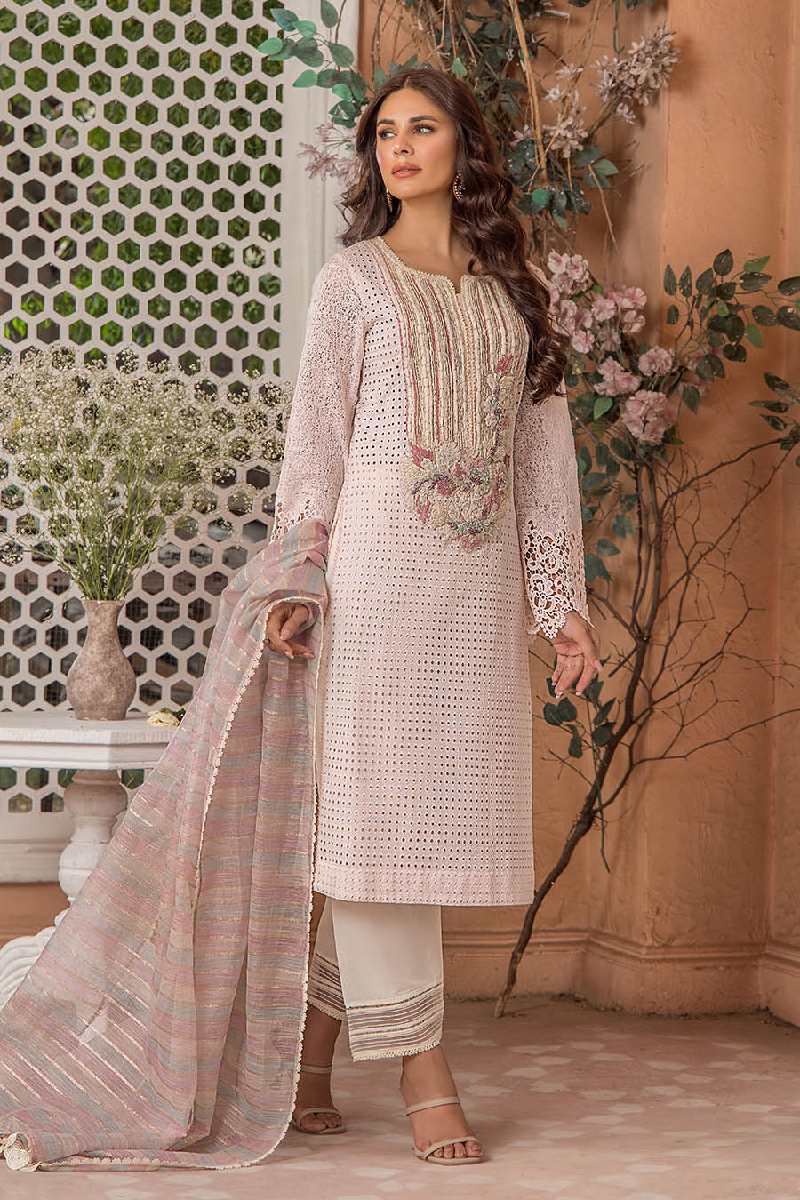 F-174 - Readyade Cotton Chiken Khuda Ameer Outfit - Image 9