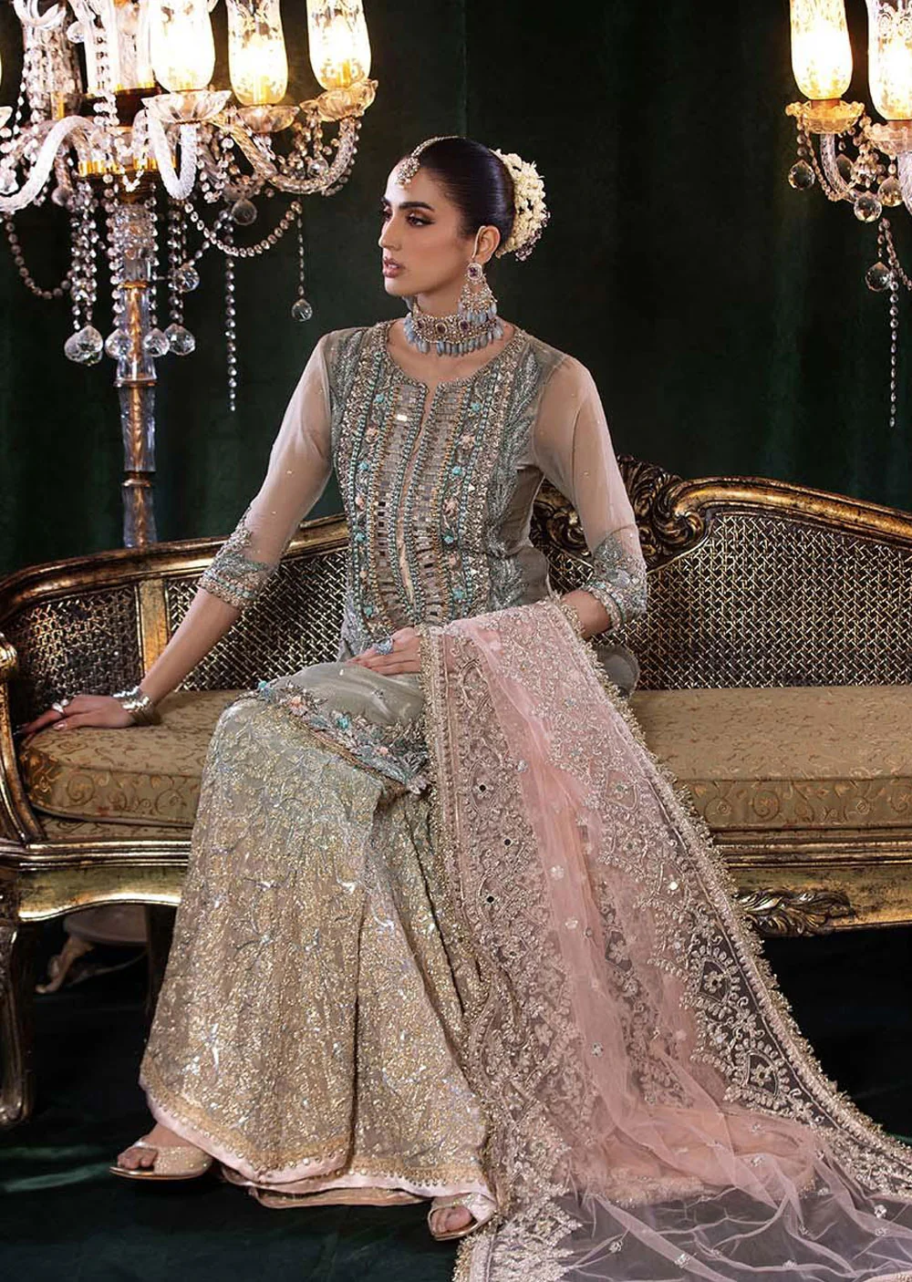 P-245 - Olive Green - Readymade - Khuda Ameer Creations 2024 - Image 6