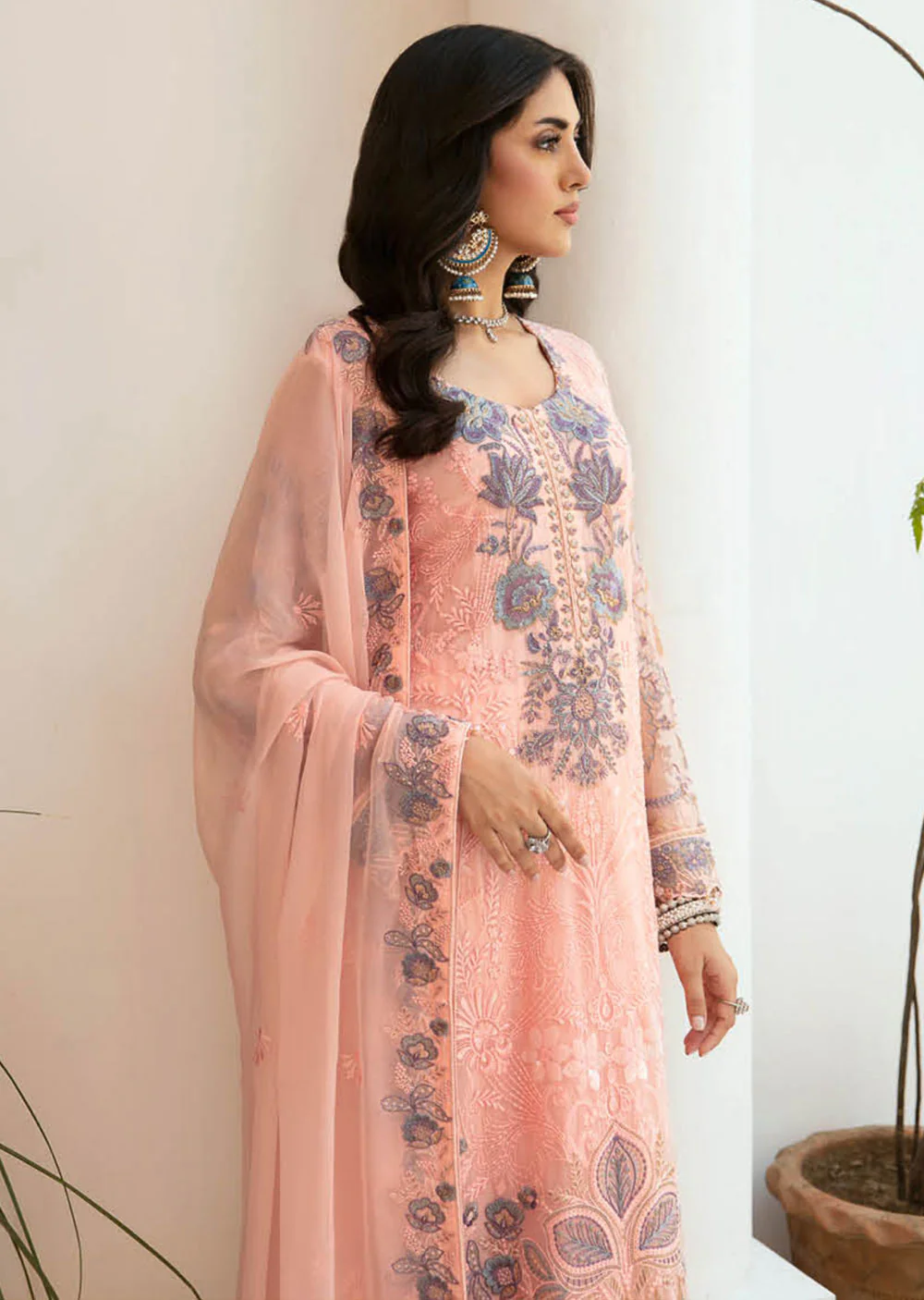F-2605 - Unstitched - Ramsha Chiffon Collection Vol 26 2024 - Image 3