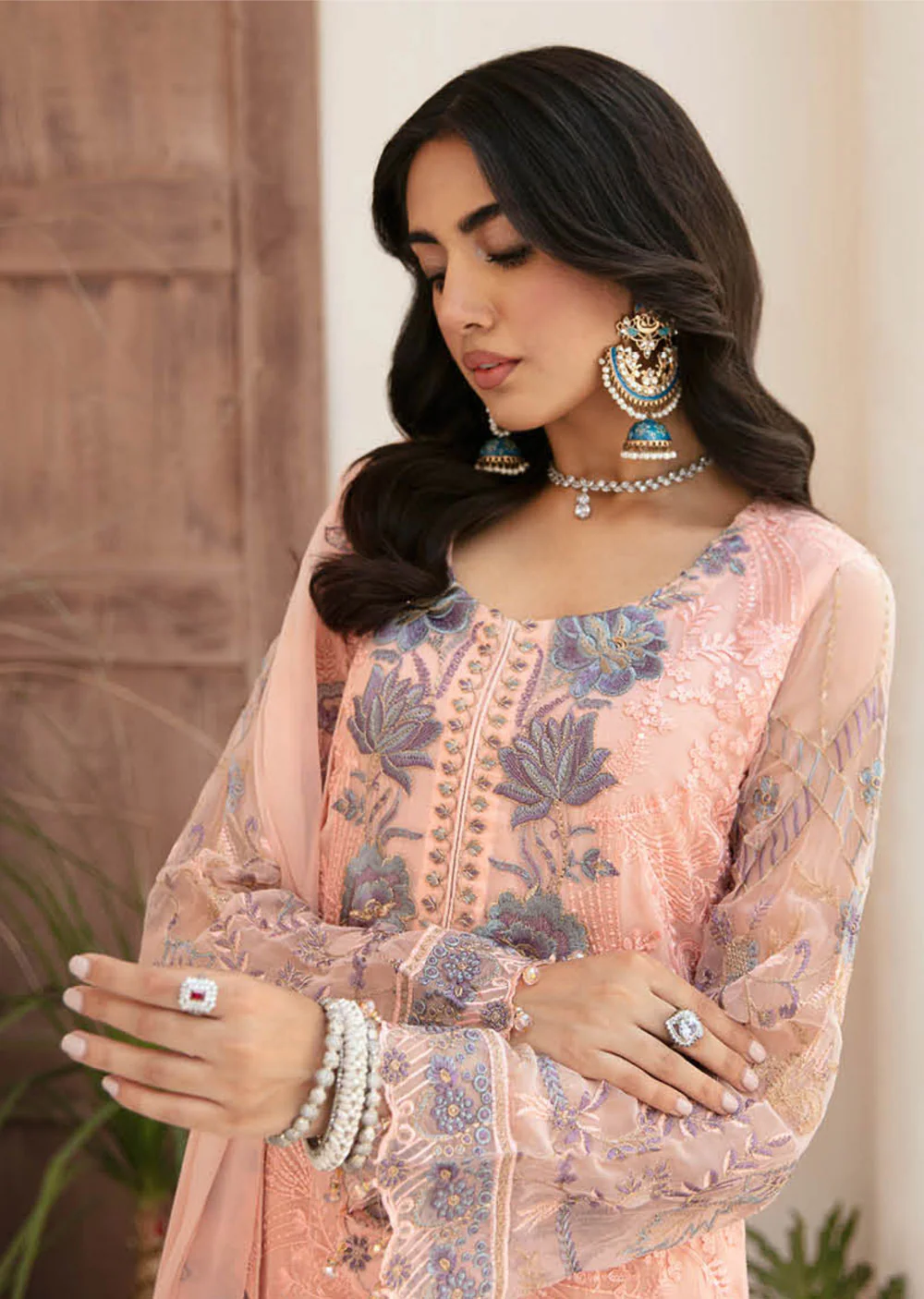 F-2605 - Unstitched - Ramsha Chiffon Collection Vol 26 2024 - Image 4