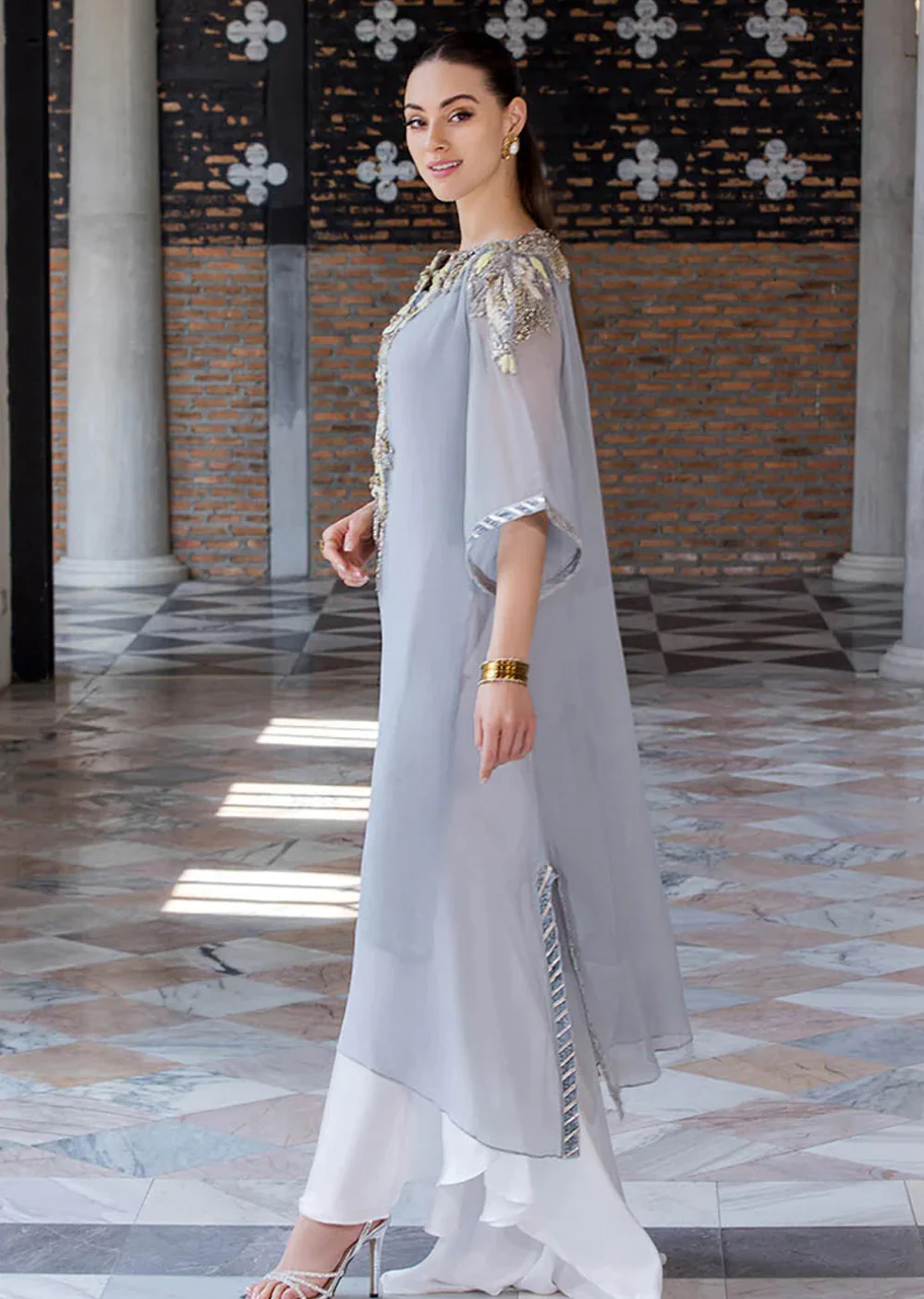 P-270 - Grey - Readymade - Khuda Ameer Ouftit - Image 2