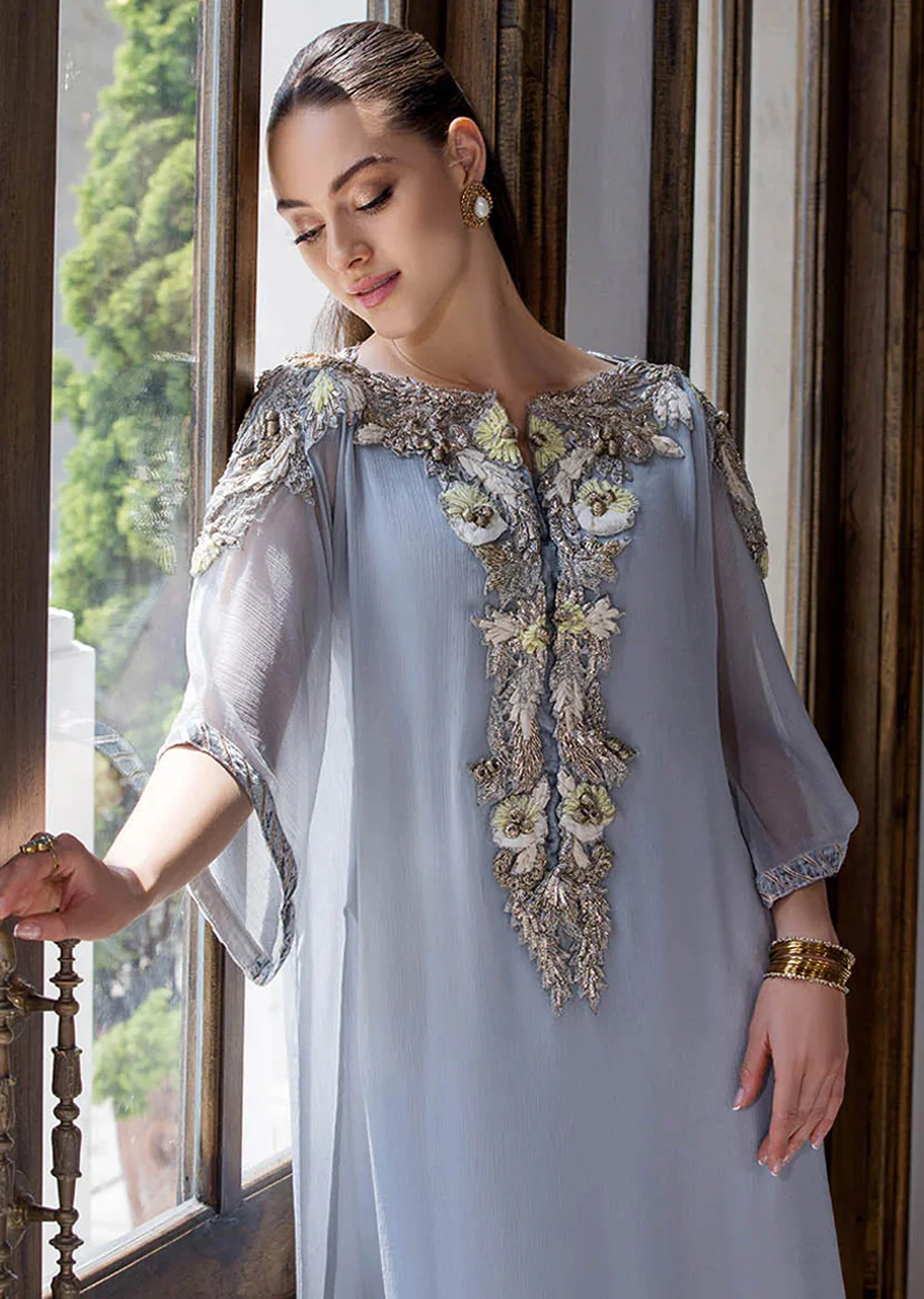P-270 - Grey - Readymade - Khuda Ameer Ouftit - Image 4