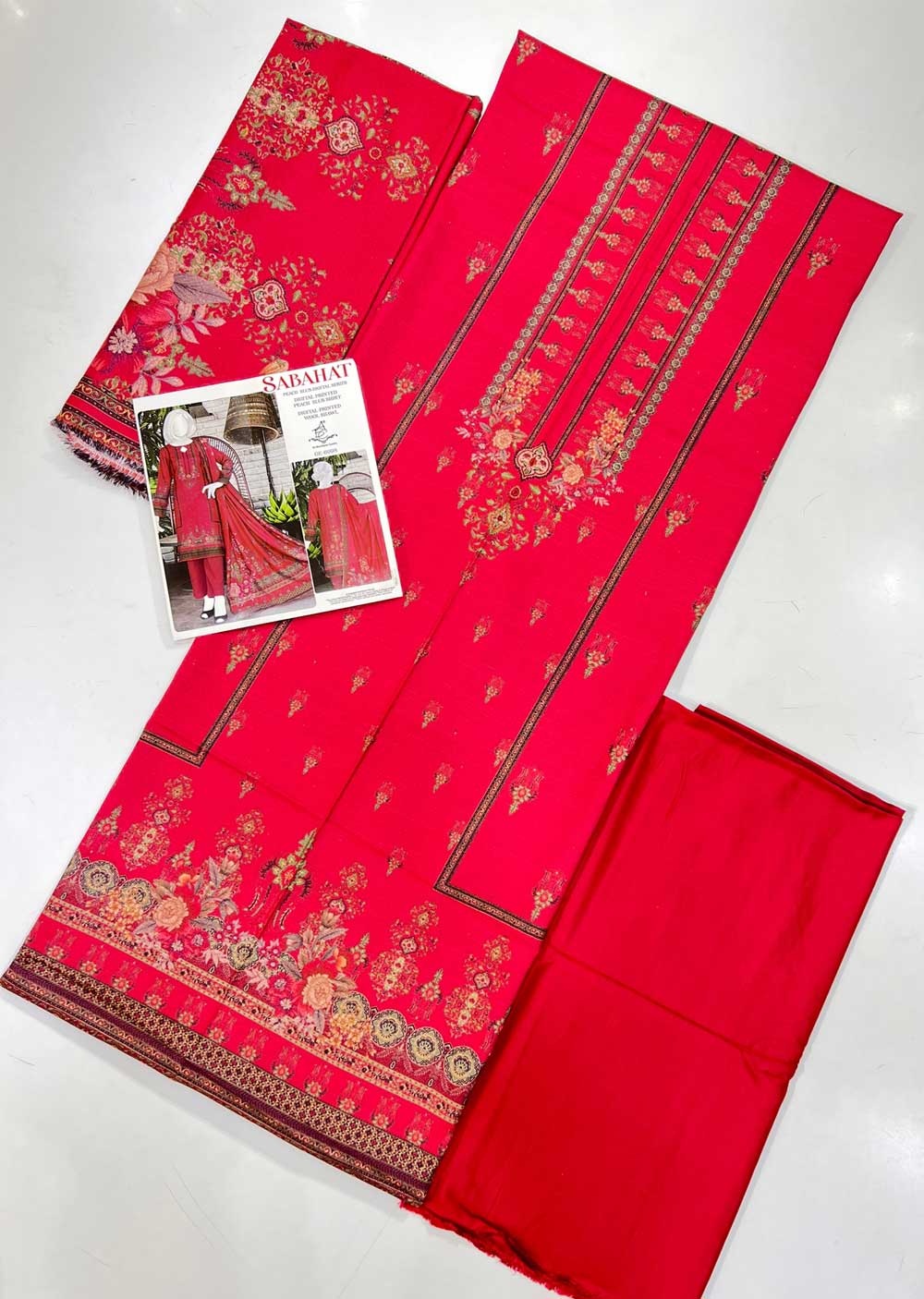 GE-6992 Sabahat - Unstitched Winter Suit - Image 6
