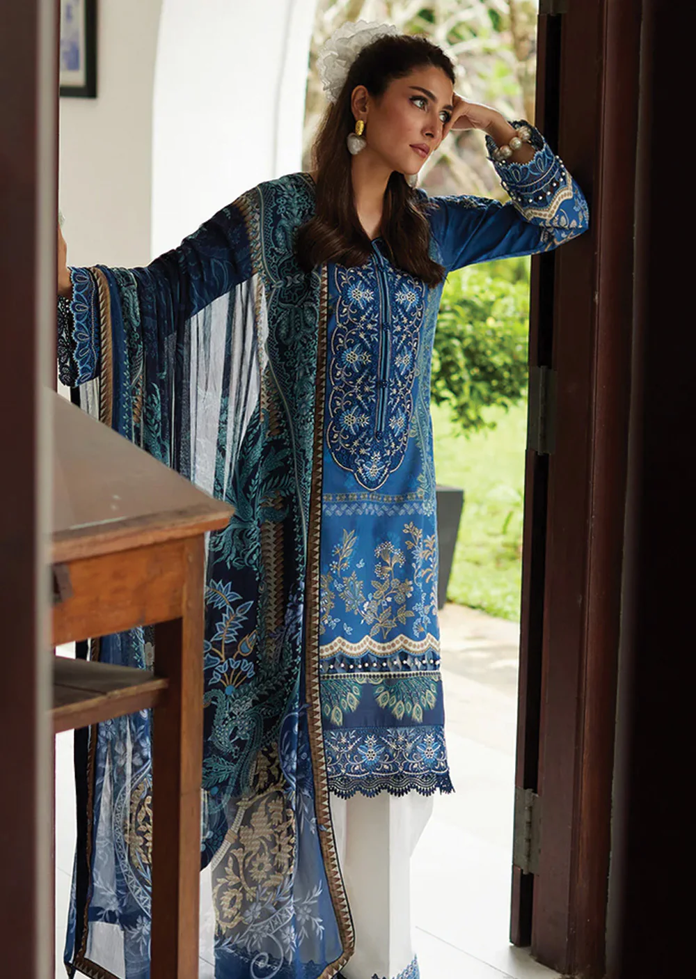 GLSFT-01 - Aadhya - Gulaal Saffira Lawn Collection 2025 - Image 2