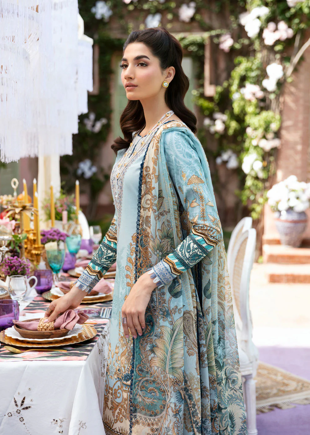 GLL-24V-02-R - AMAYRAH - Readymade - The Summer Glow Lawn Collection 2024 - Image 3