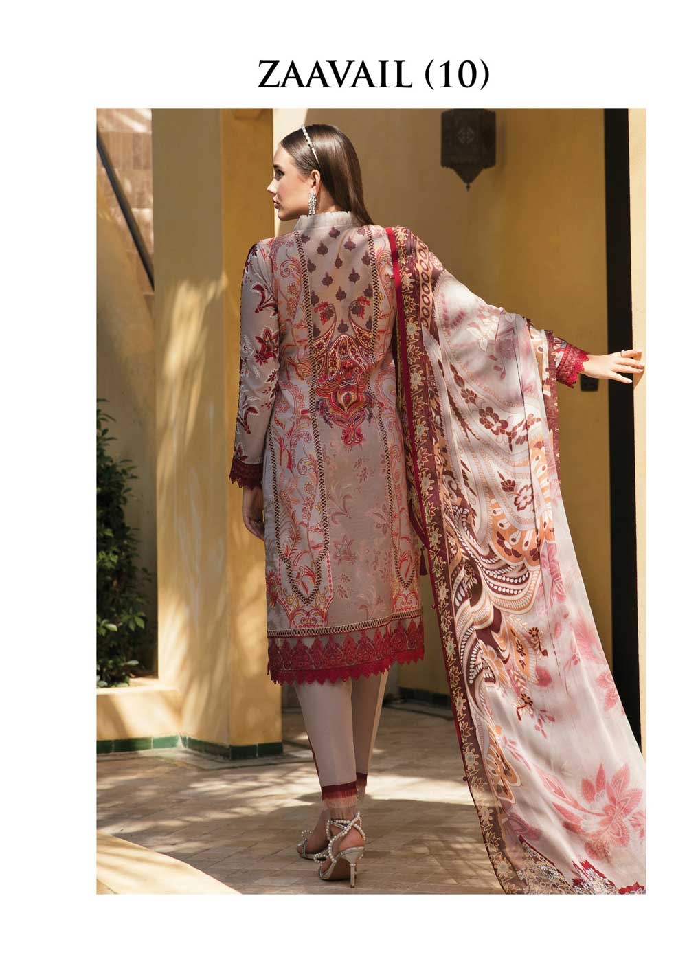 GML-10-R - Zaavail - Readymade - Gulaal Lawn Collection 2023 - Image 2