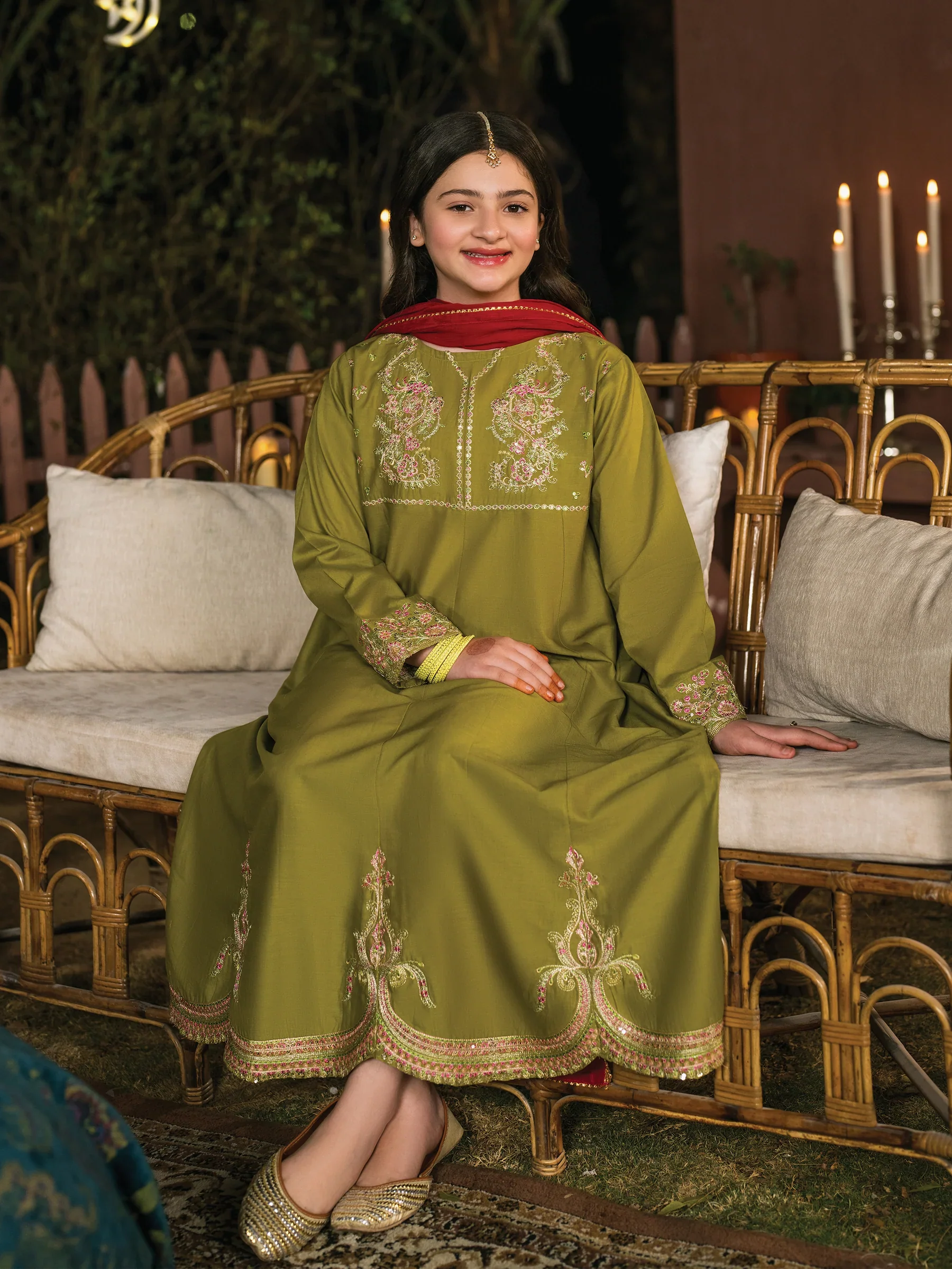 GNT-5013 - Kainat Garnet - Readymade 3 Piece - Image 2