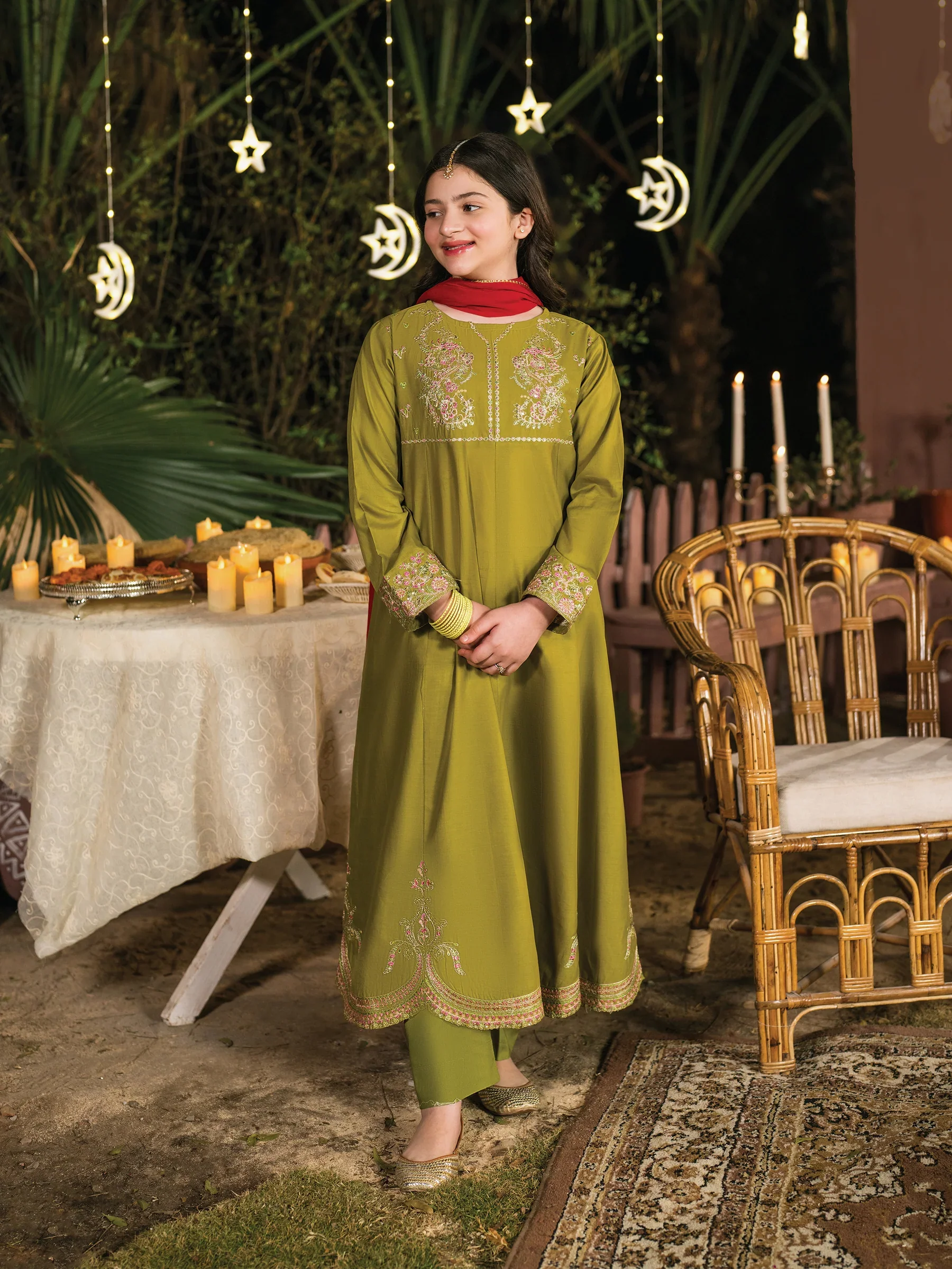 GNT-5013 - Kainat Garnet - Readymade 3 Piece - Image 5