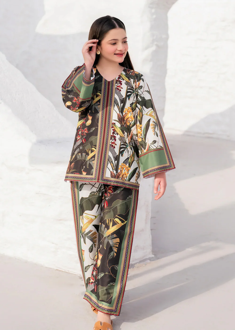 GUYR-09 - Green - Tropical Jungle- Readymade Suit by Garnet 2024 - Image 5