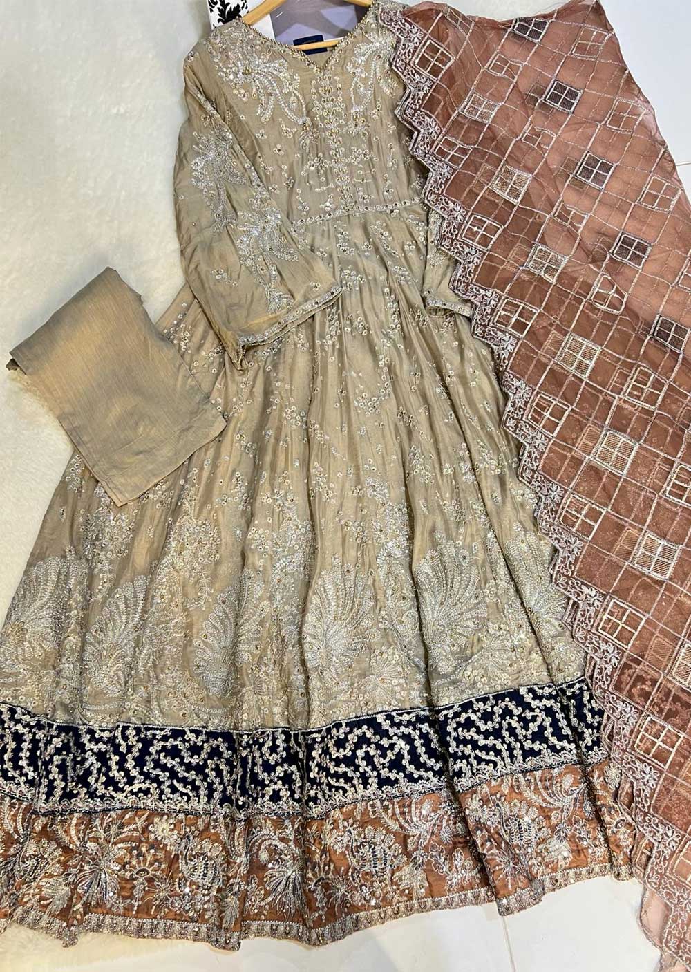 H-805 Gold - Fancy Chiffon Maxi - Image 3