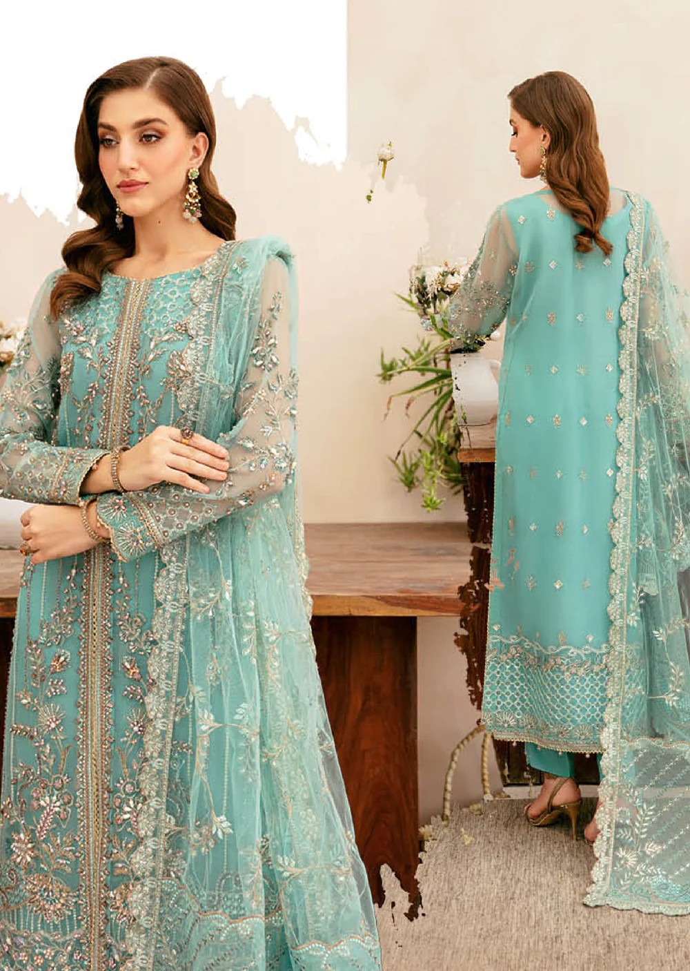 HA-405 - Unstitched - Ramsha Luxury Wedding Collection Vol 04 2024 - Image 4