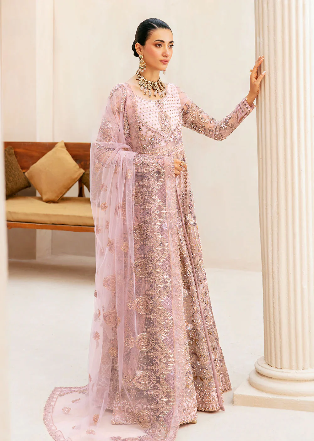 HB-401 - Unstitched - Ramsha Luxury Wedding Collection Vol 04 2024 - Image 4