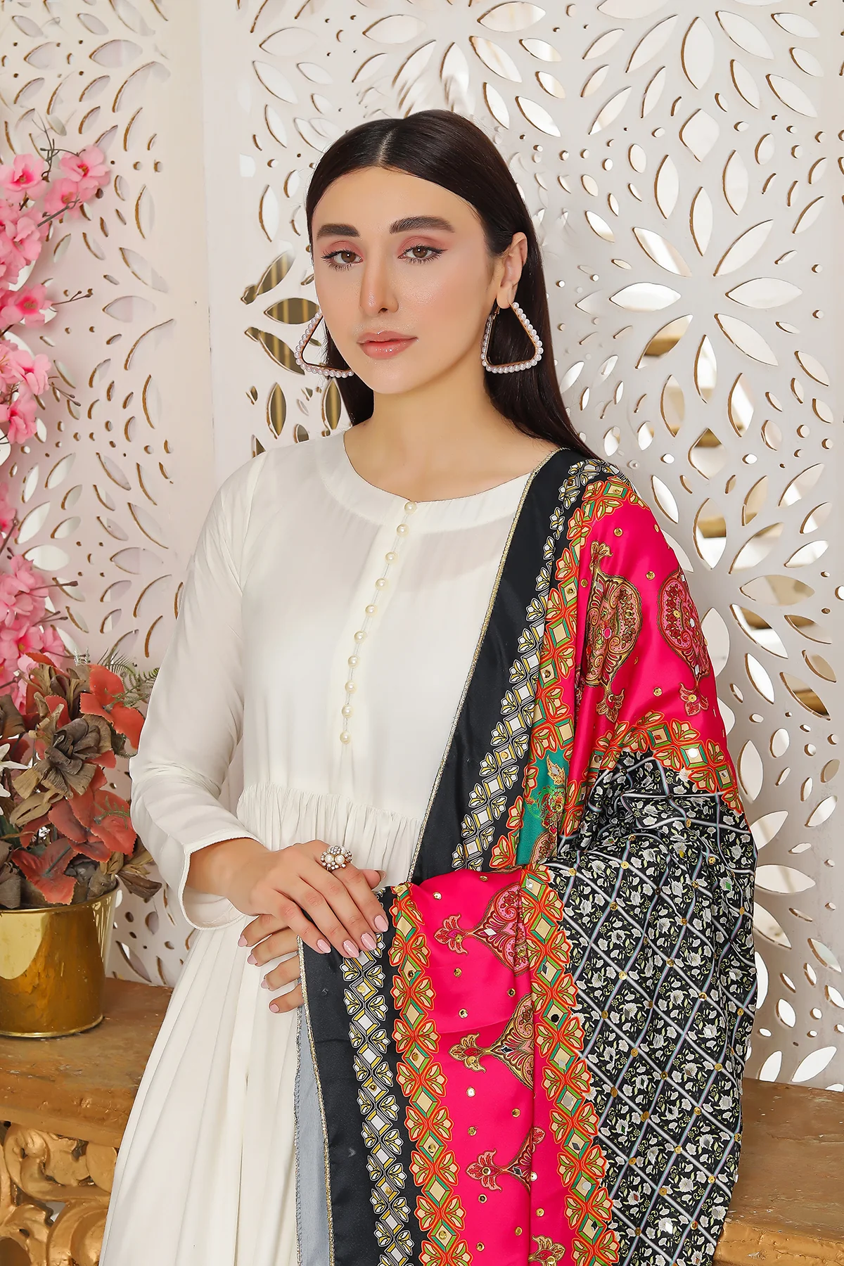 HK214 Zeba Readymade Linen Dress - Image 3