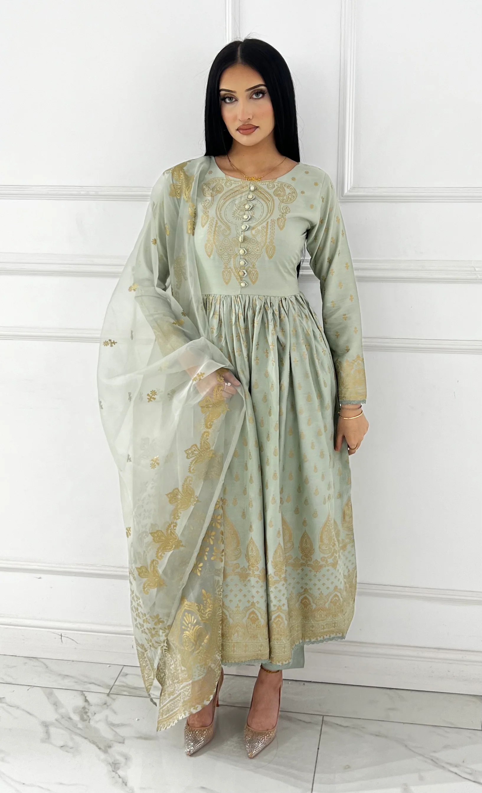 HK245 Gavinchi - Readymade Mother & Daughter Dress - Image 34