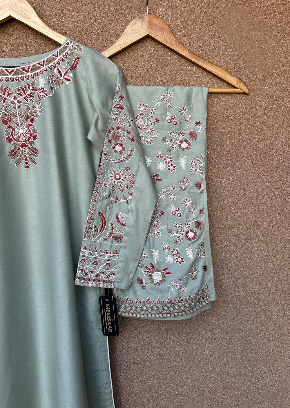 HK279 - KASHF - Green Linen Oufit - Mummy n Me - Image 7