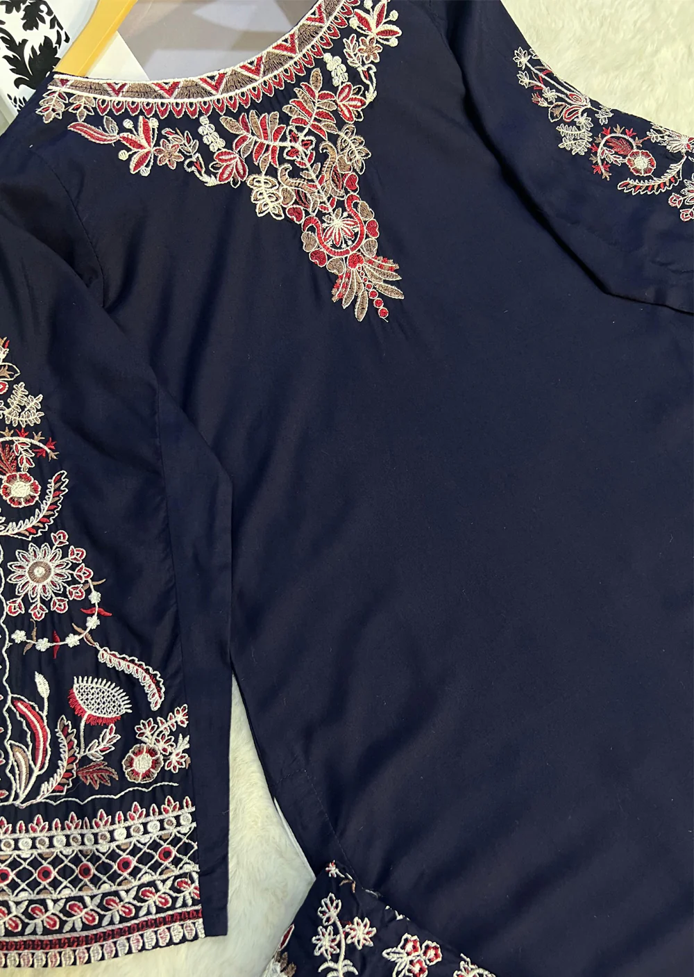 HK279 - KASHF - Navy Linen Oufit - Mummy n Me - Image 5