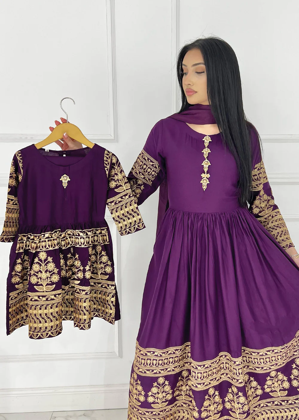 HK298 - Readymade - Mother & Daughter Linen Outfit 2025 - Image 8