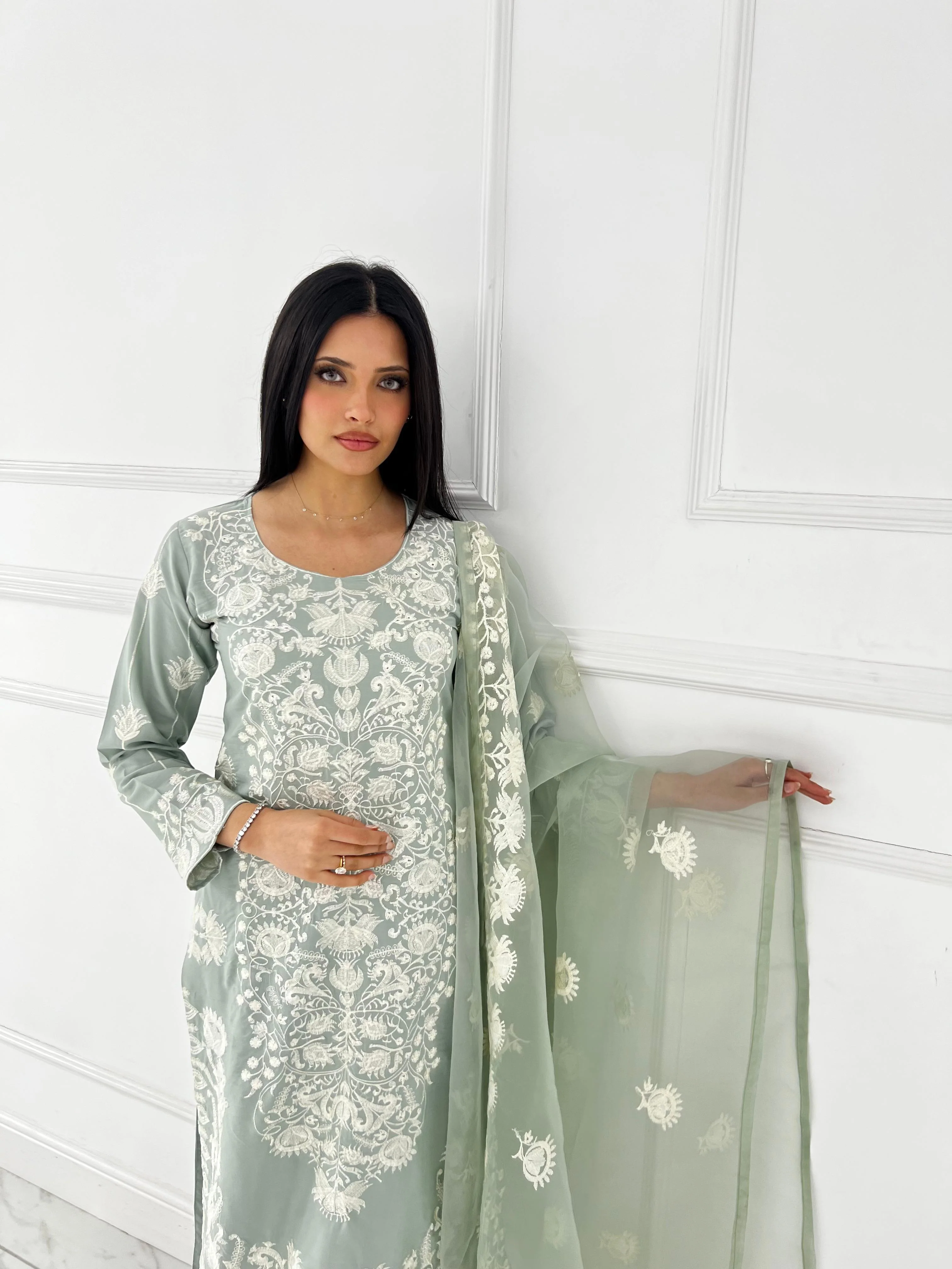 HK300 Readymade - Mother & Daughter Linen Outfit 2025 - Image 10