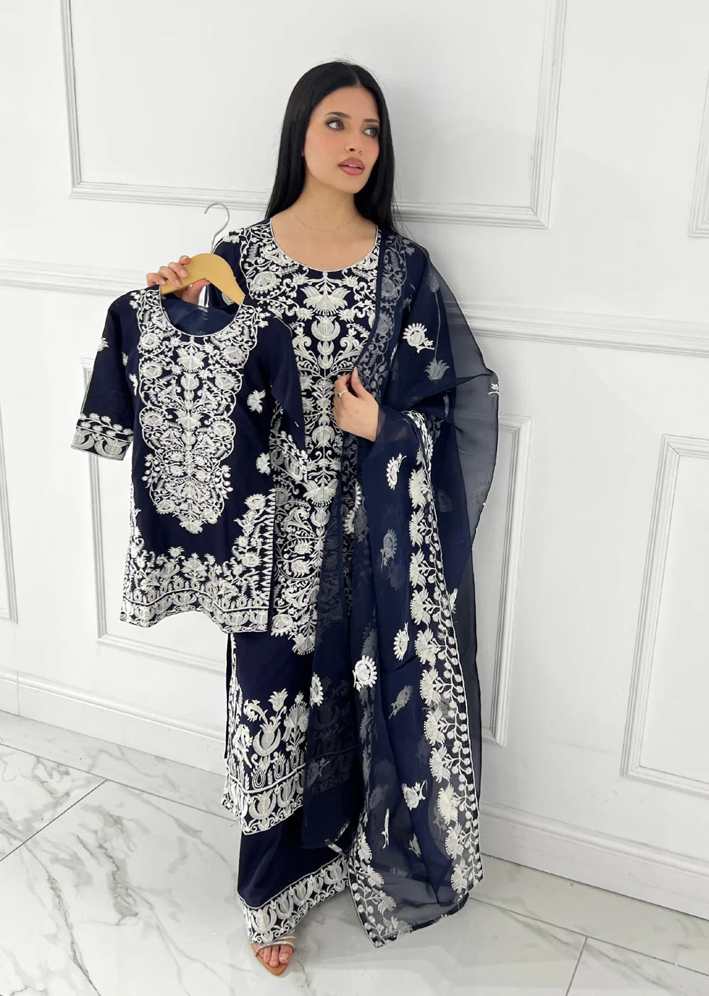 HK300 Readymade - Mother & Daughter Linen Outfit 2025 - Image 13
