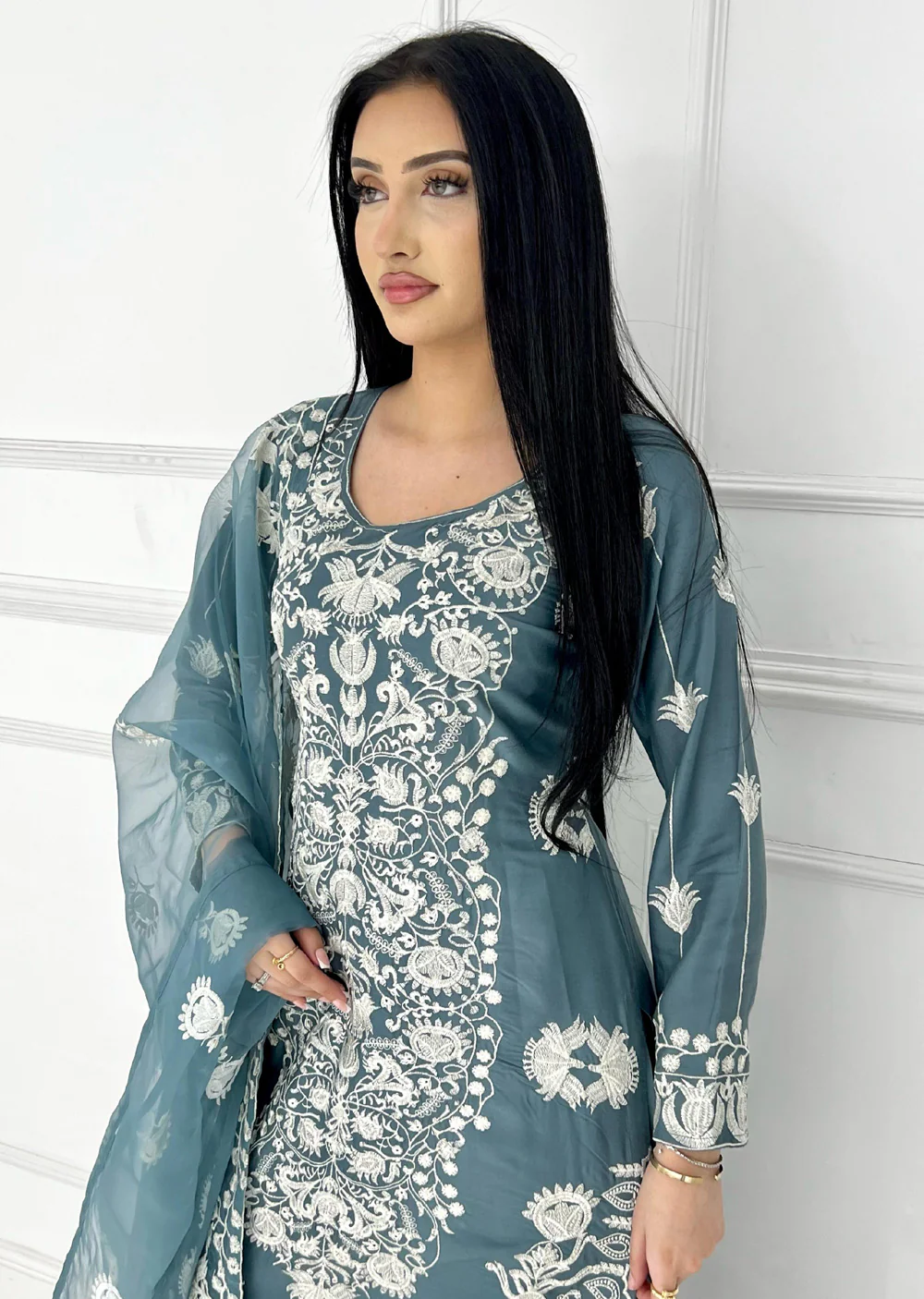 HK300 Readymade - Mother & Daughter Linen Outfit 2025 - Image 14
