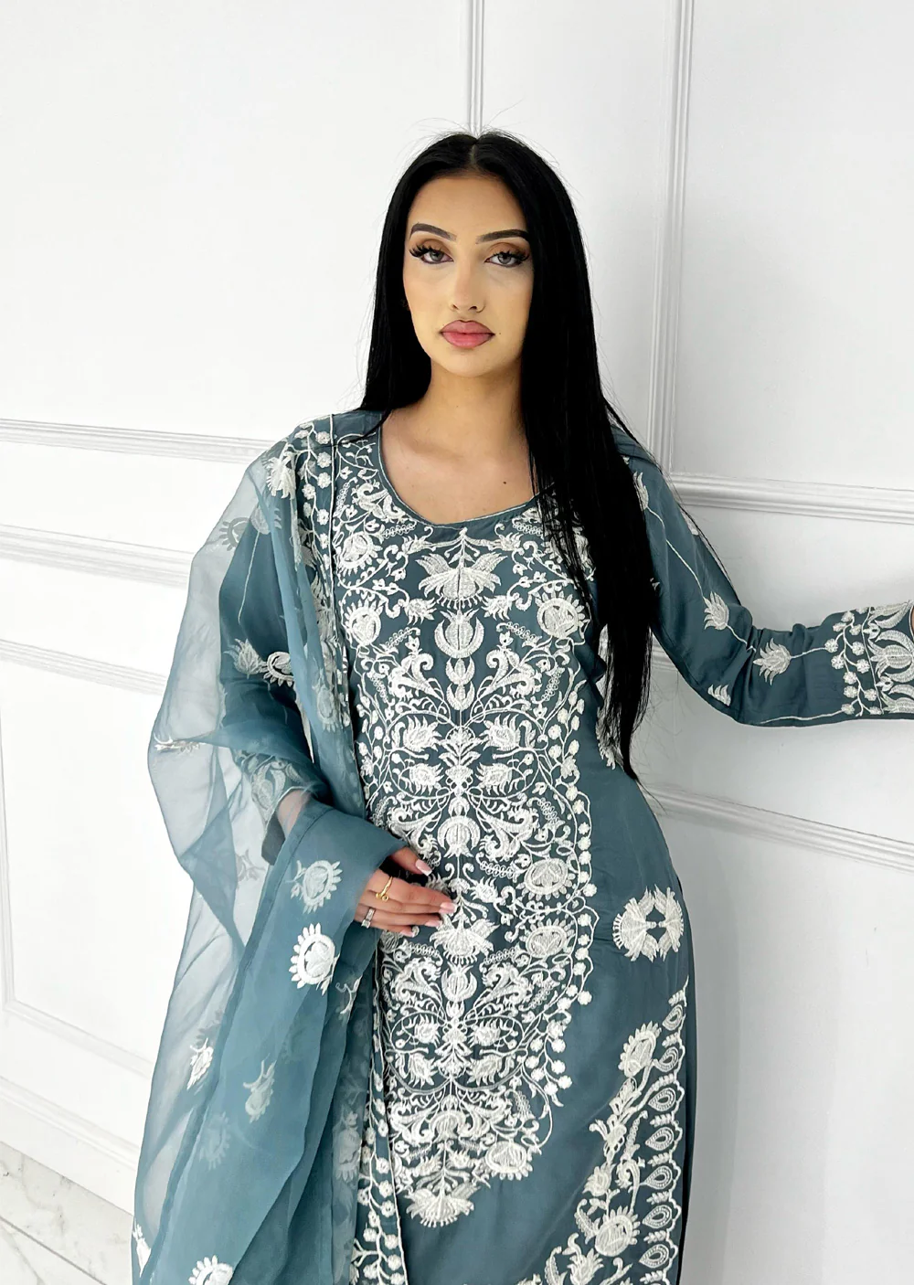 HK300 Readymade - Mother & Daughter Linen Outfit 2025 - Image 16