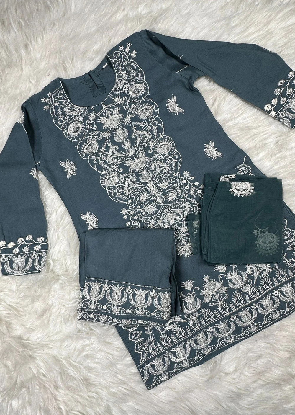 HK300 Readymade - Mother & Daughter Linen Outfit 2025 - Image 17