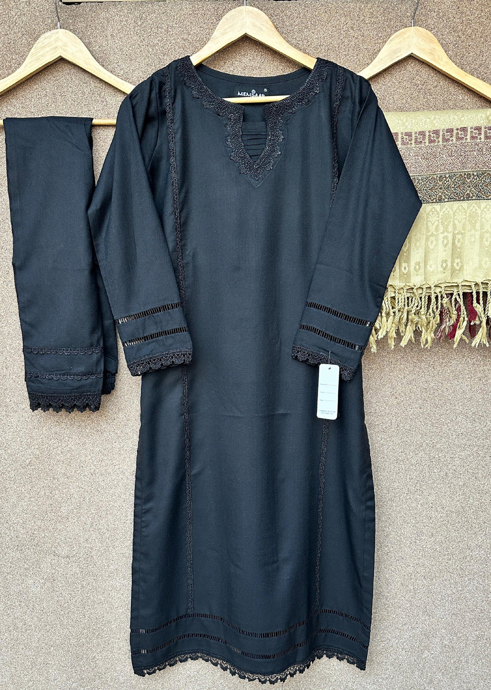 HK301 - Black - Readymade Dhanak Outfit 2025 - Image 11
