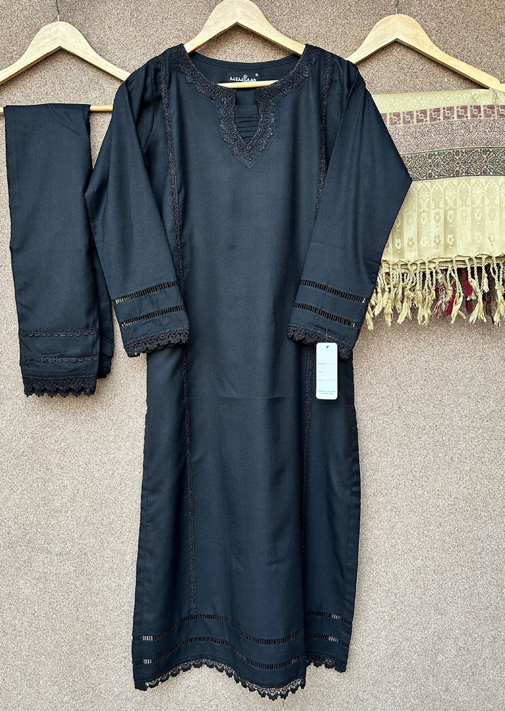 HK301 - Black - Readymade Dhanak Outfit 2025 - Image 12