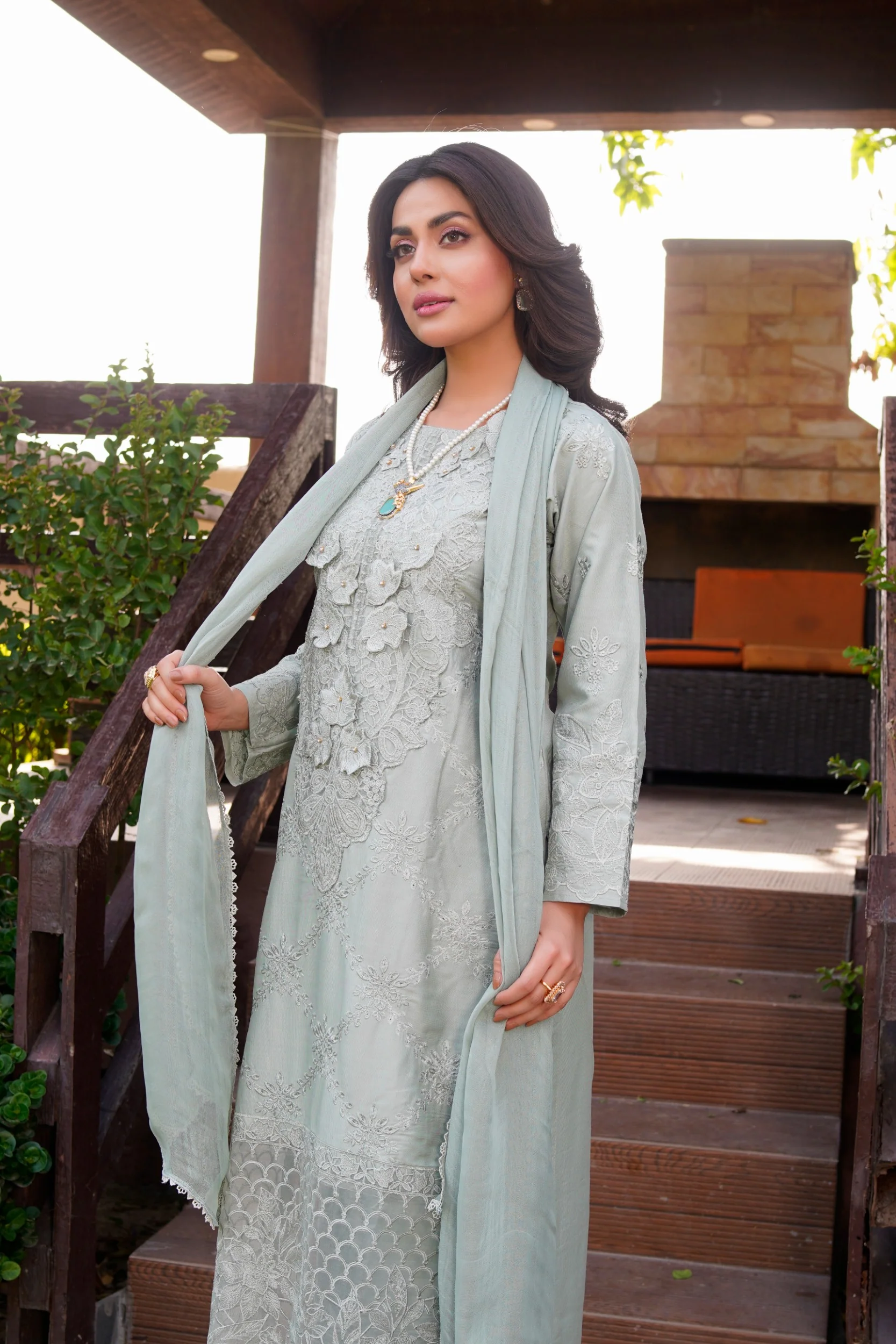 HK-313 - Readymade Linen Mummy n Me Outfit - Image 10