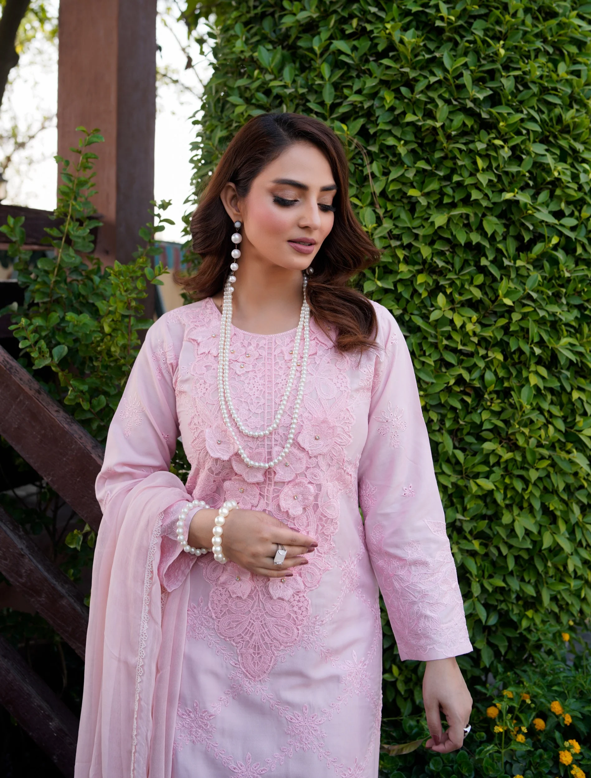 HK-313 - Readymade Linen Mummy n Me Outfit - Image 14