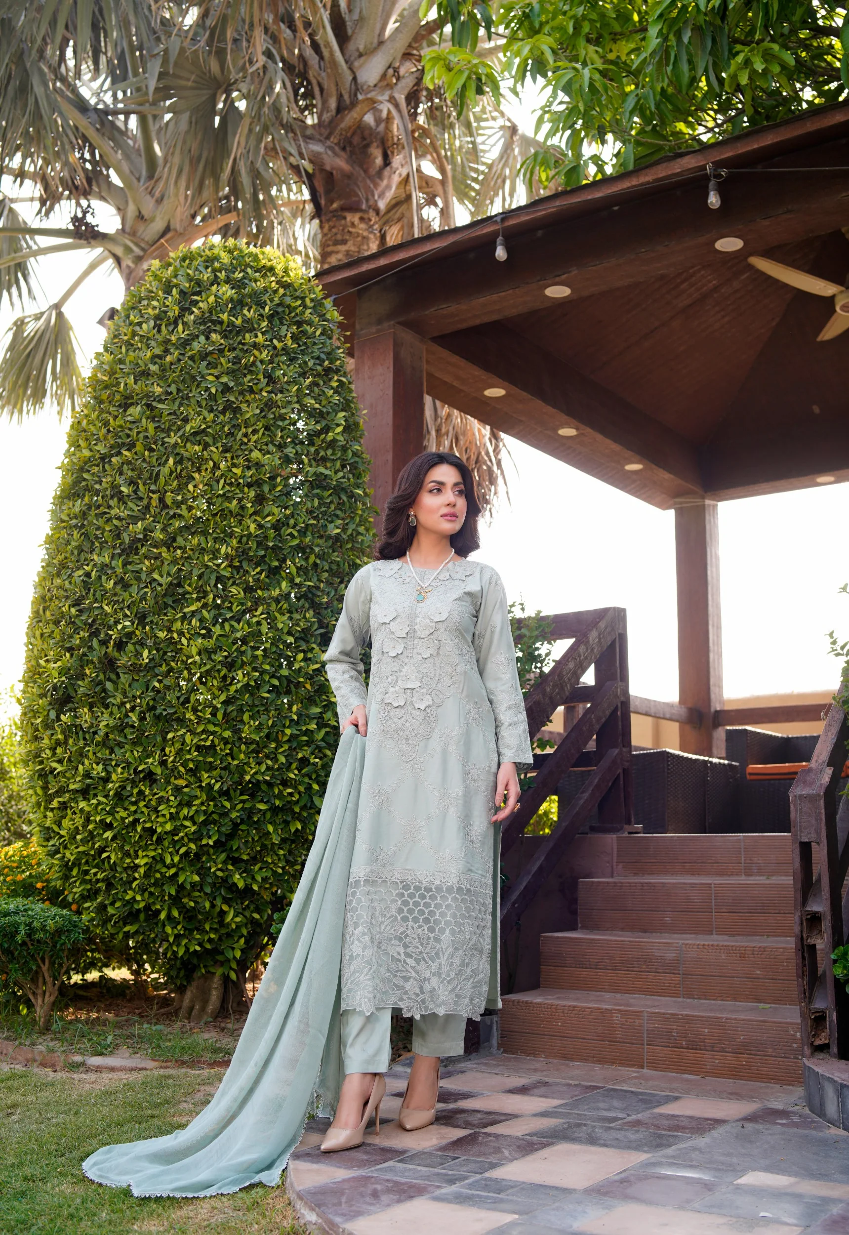 HK-313 - Readymade Linen Mummy n Me Outfit - Image 20