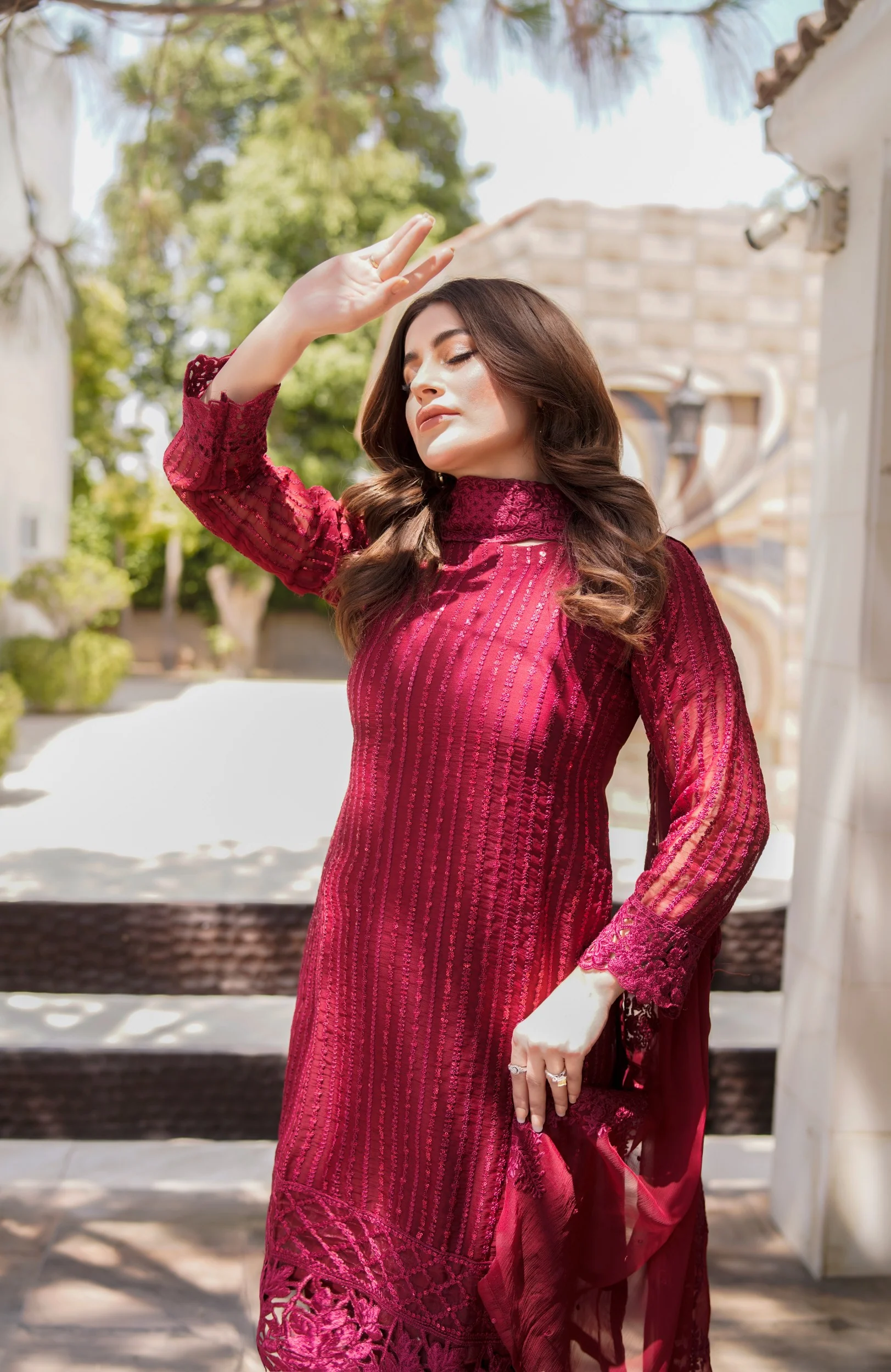 HK315 - Readymade Chiffon Outfit 2025 - Image 17
