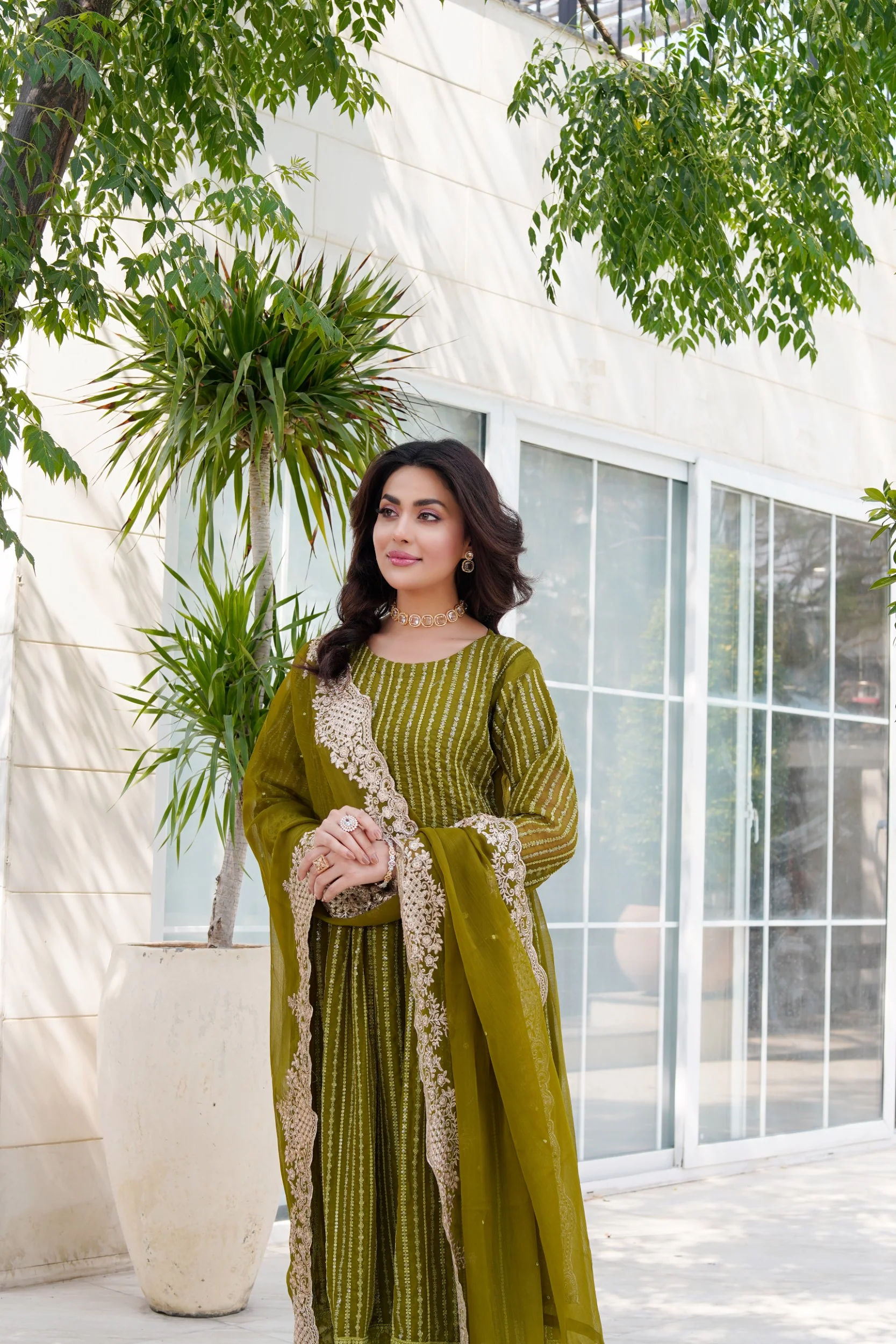 HK-318 - Readymade Chiffon Outfit DEAL OF THE WEEK - Image 28