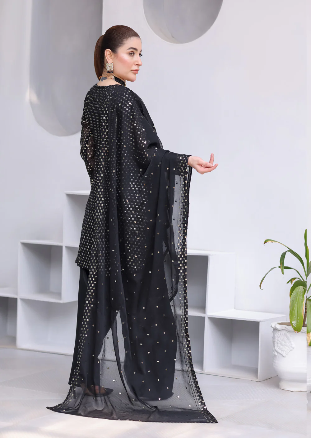 HK327 - Readymade chiffon Outfit 2025 - Image 7