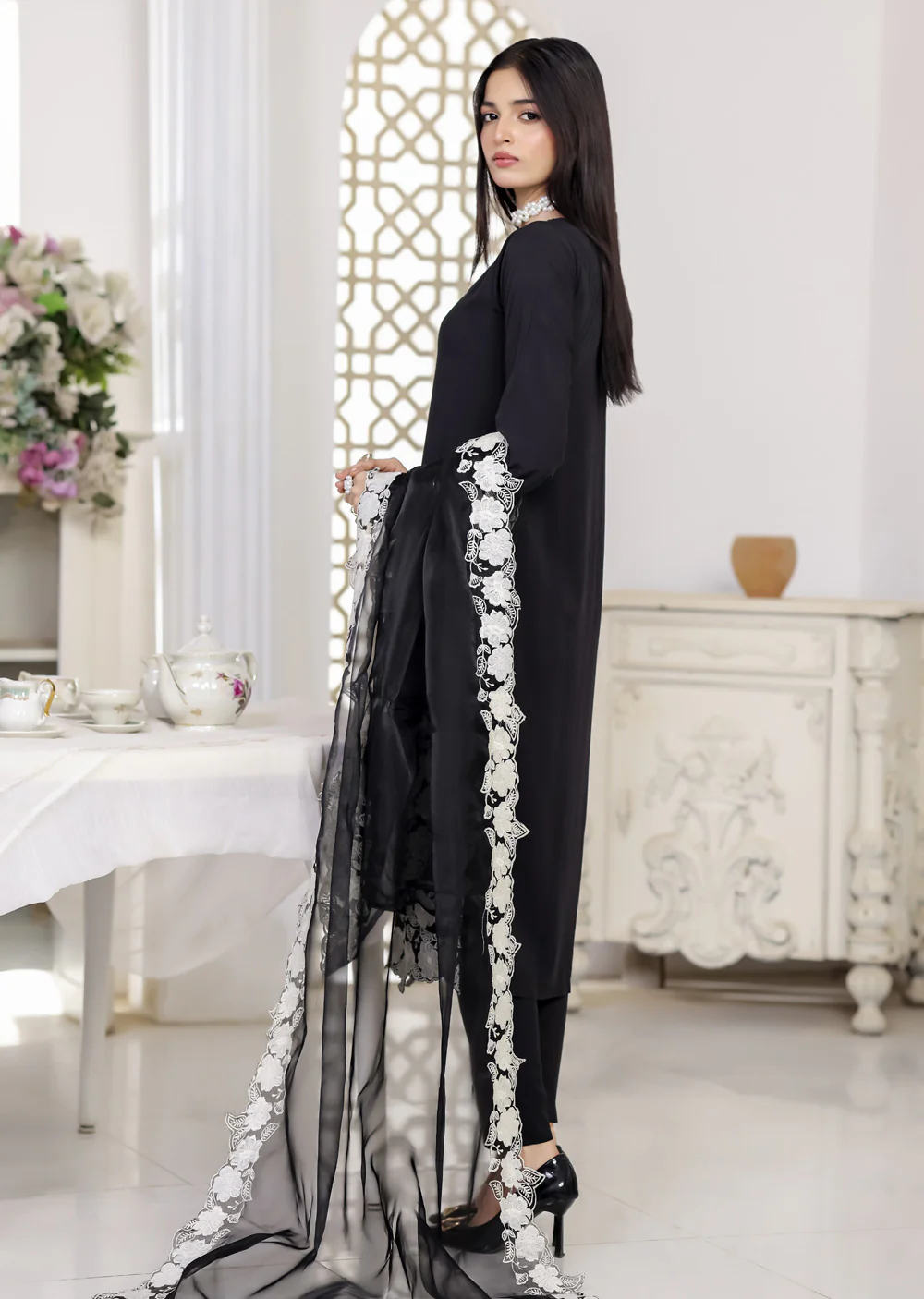 HK329 - Readymade China stone linen Outfit 2025 - Image 4