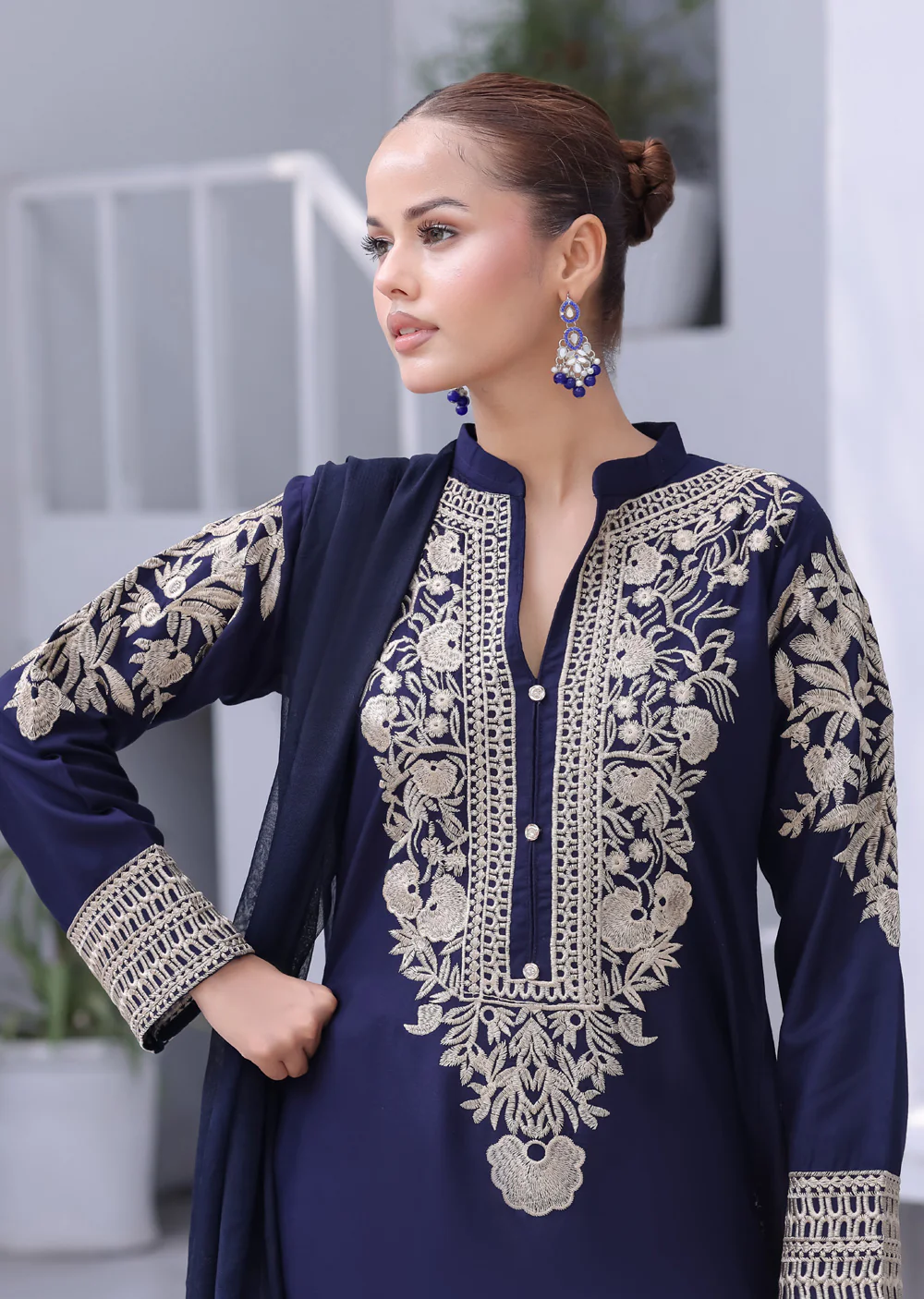 HK333 -China stone linen Mummy n Me Outfit - Image 11