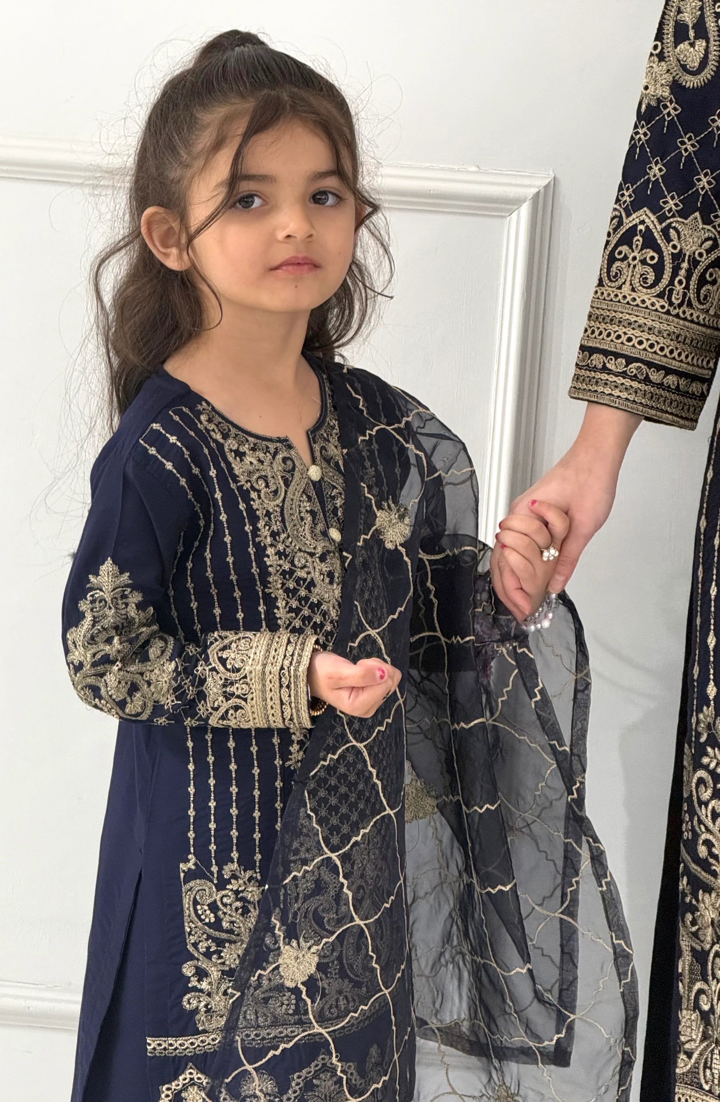 HK337 - Readymade linen Mummy n Me Outfit - Image 12