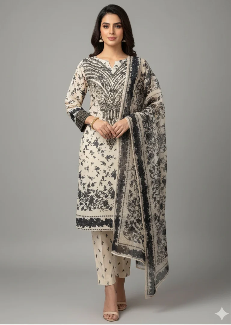 HK340 - Readymade silk Outfit 2025