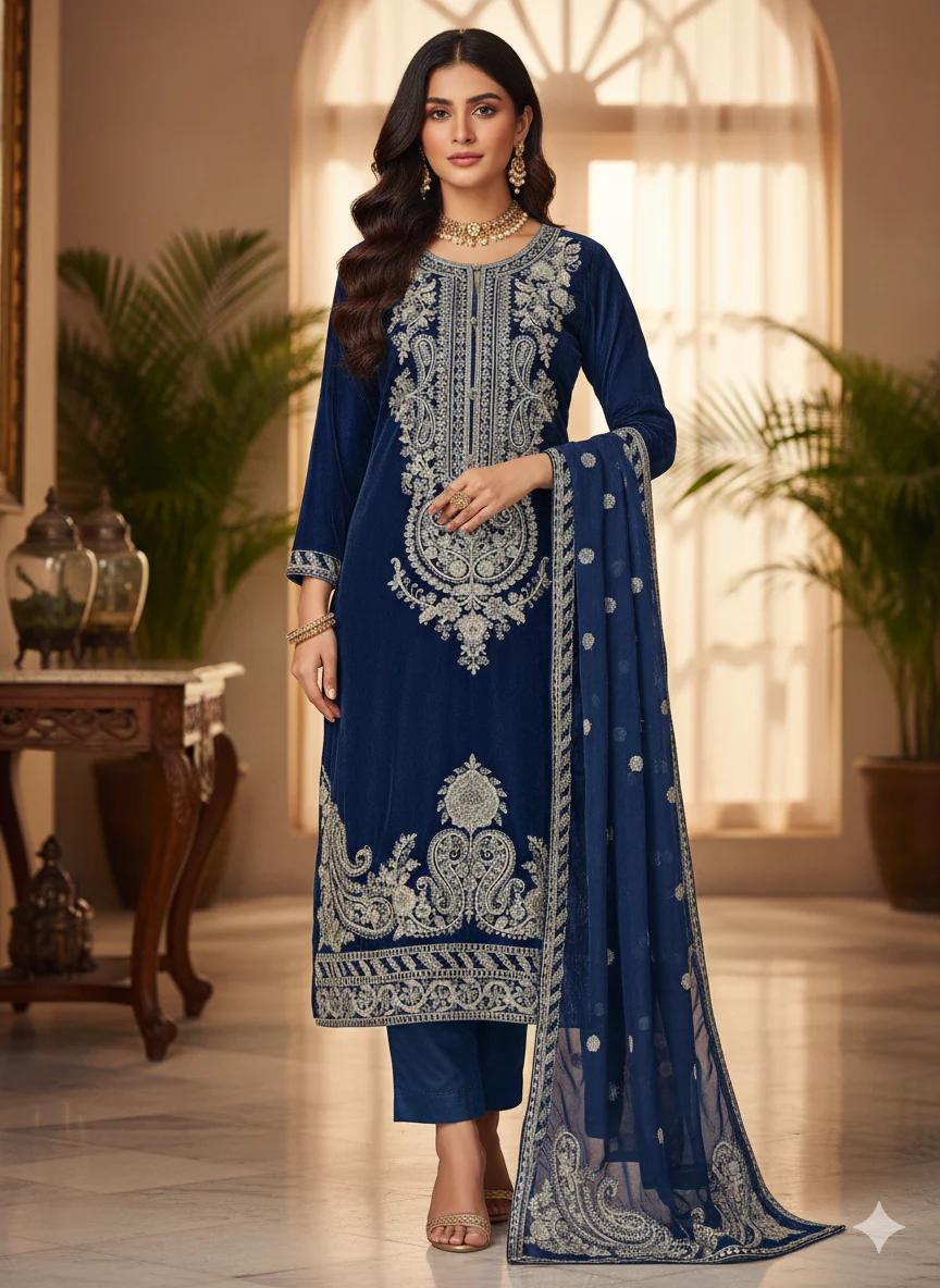 HK356 Readymade VELVET Outfit 2026 - Image 5