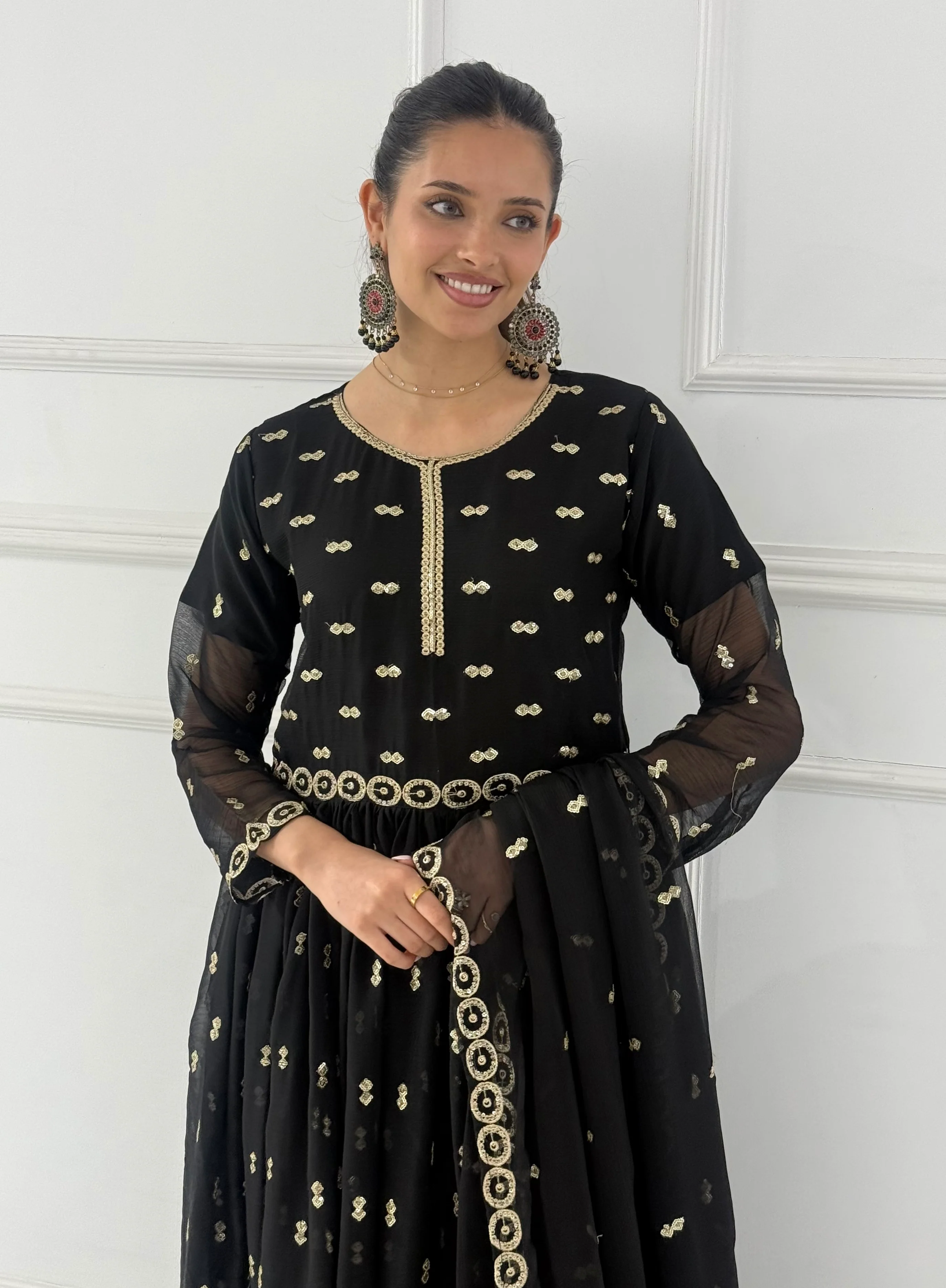 HK373 ReadymadeCHIFFON Outfit 2026 - Image 4