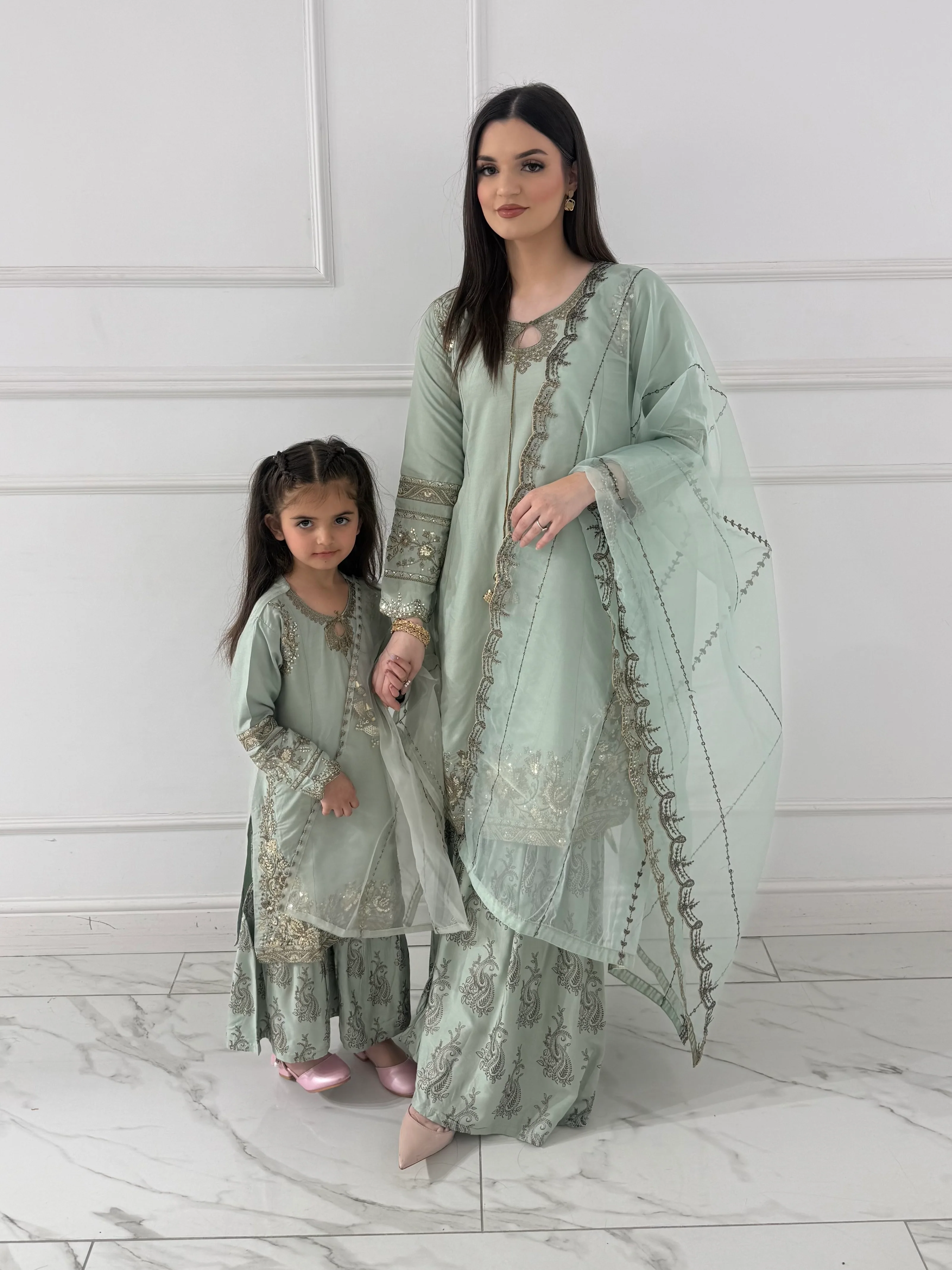 HK387 - Roheena - Shararah Suit - Image 3