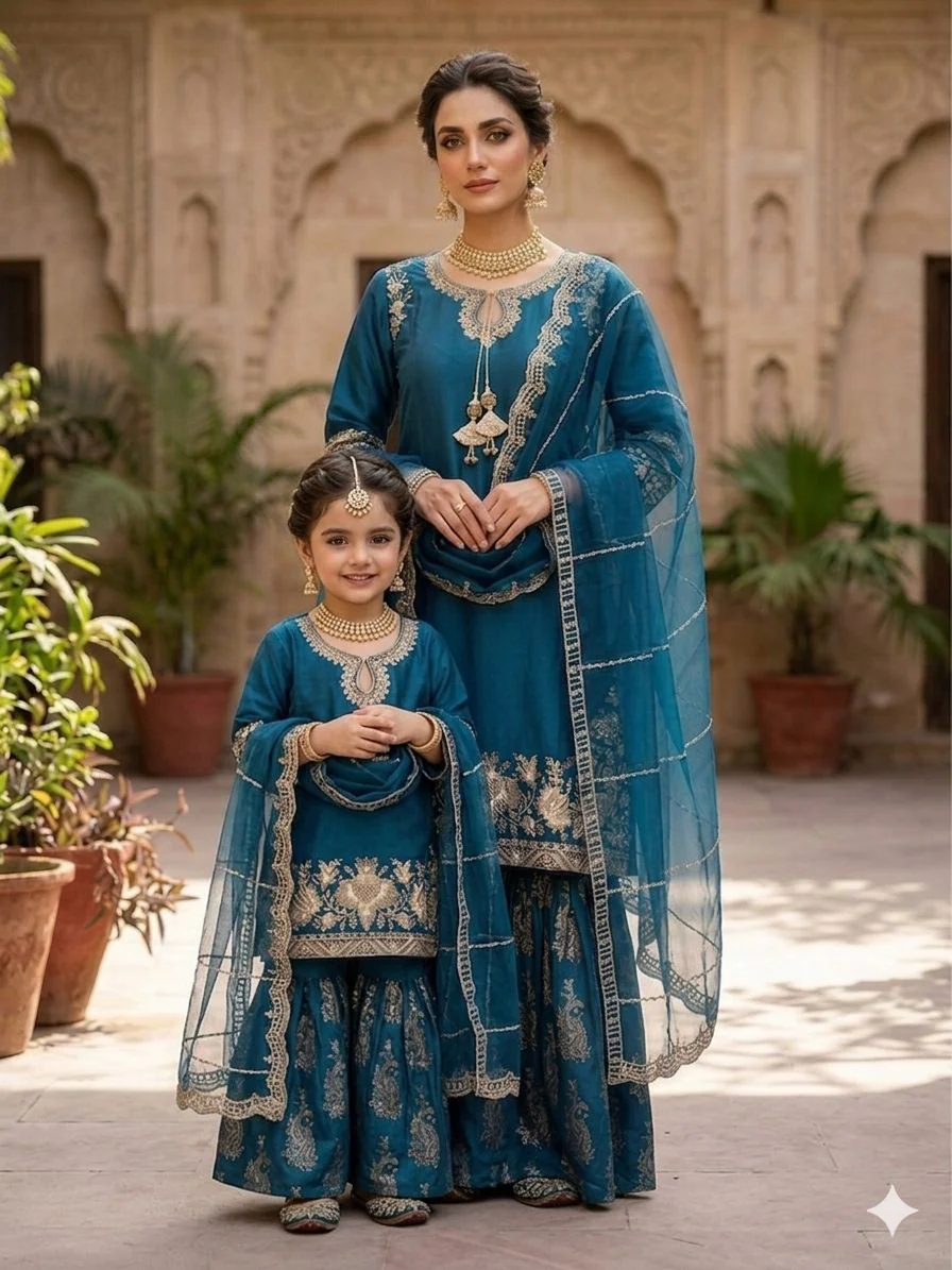 HK387 - Roheena - Shararah Suit - Image 5
