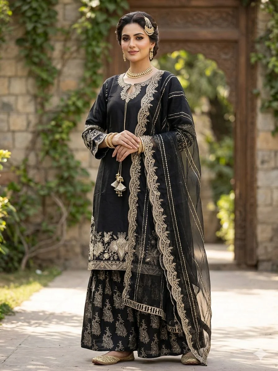 HK387 - Roheena - Shararah Suit - Image 7