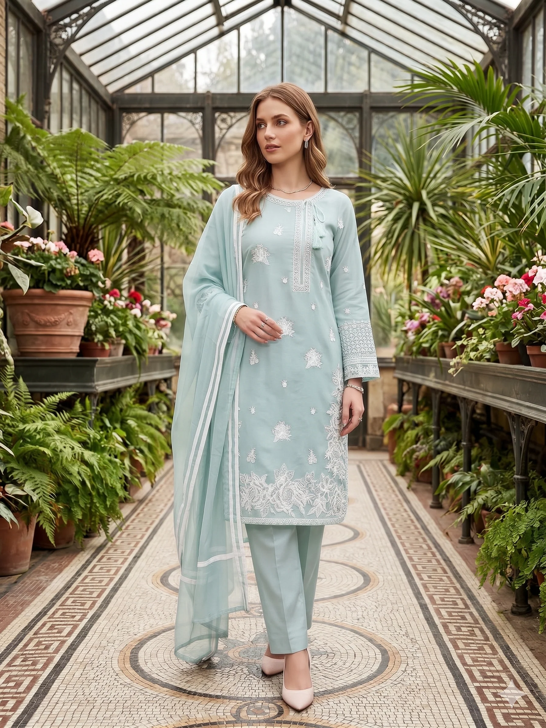 HK389-SANA Linen Suit - Image 2