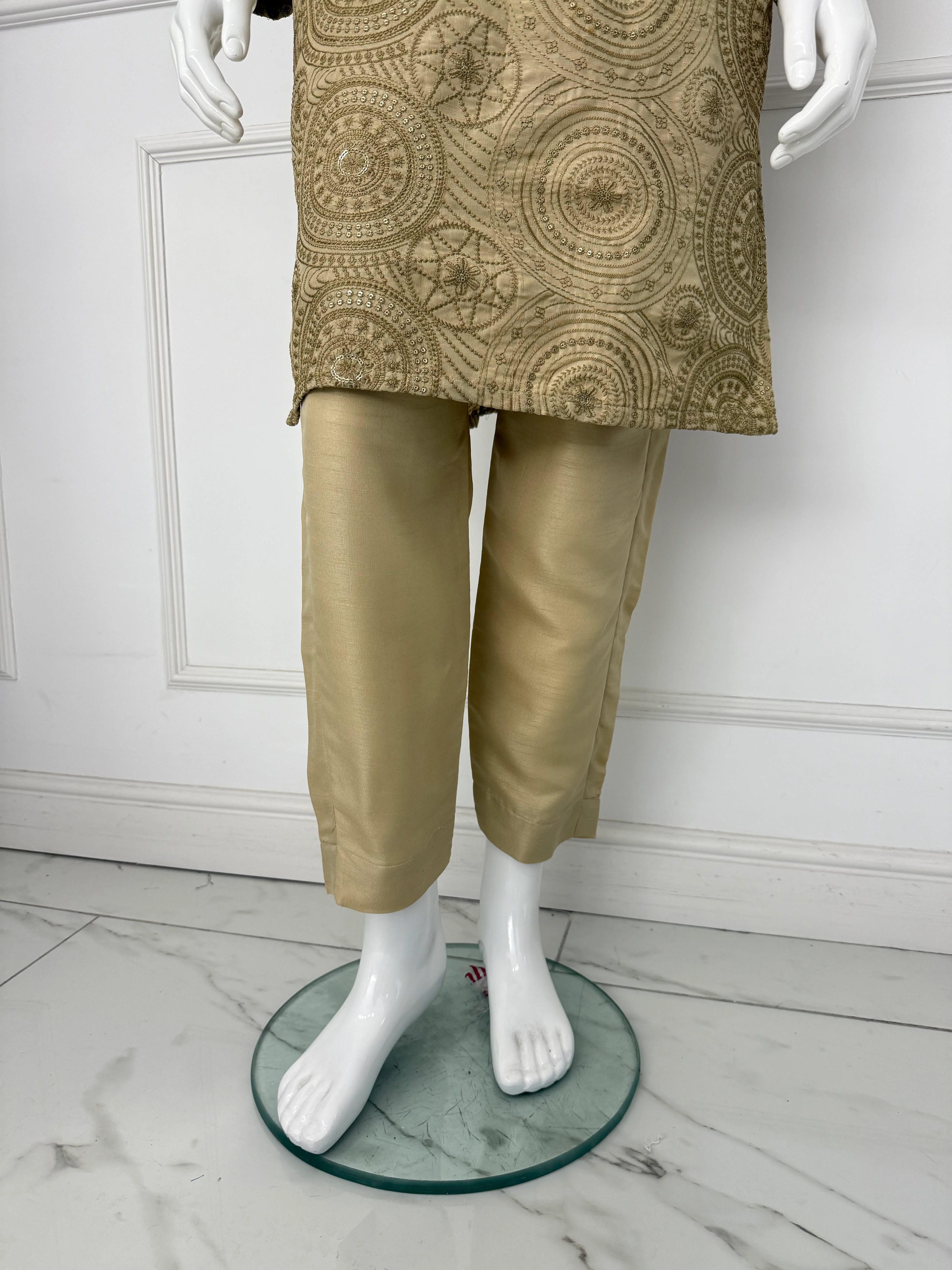 HKF103 Mens Embroidered Kurta Trouser - Image 4