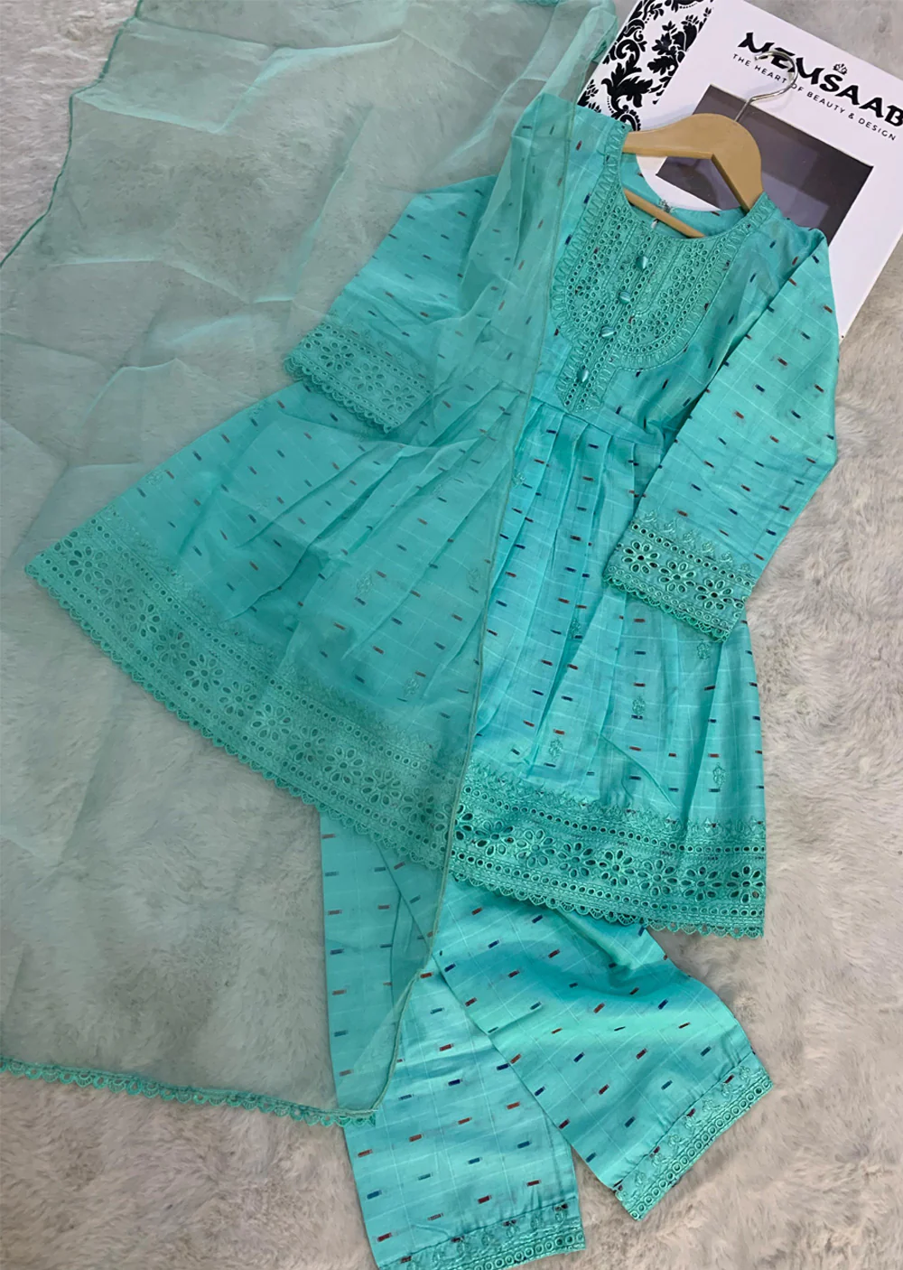 HMZDS-05 - Readymade - Cotton Dobi Print kurta Plazo 2025 - Image 3